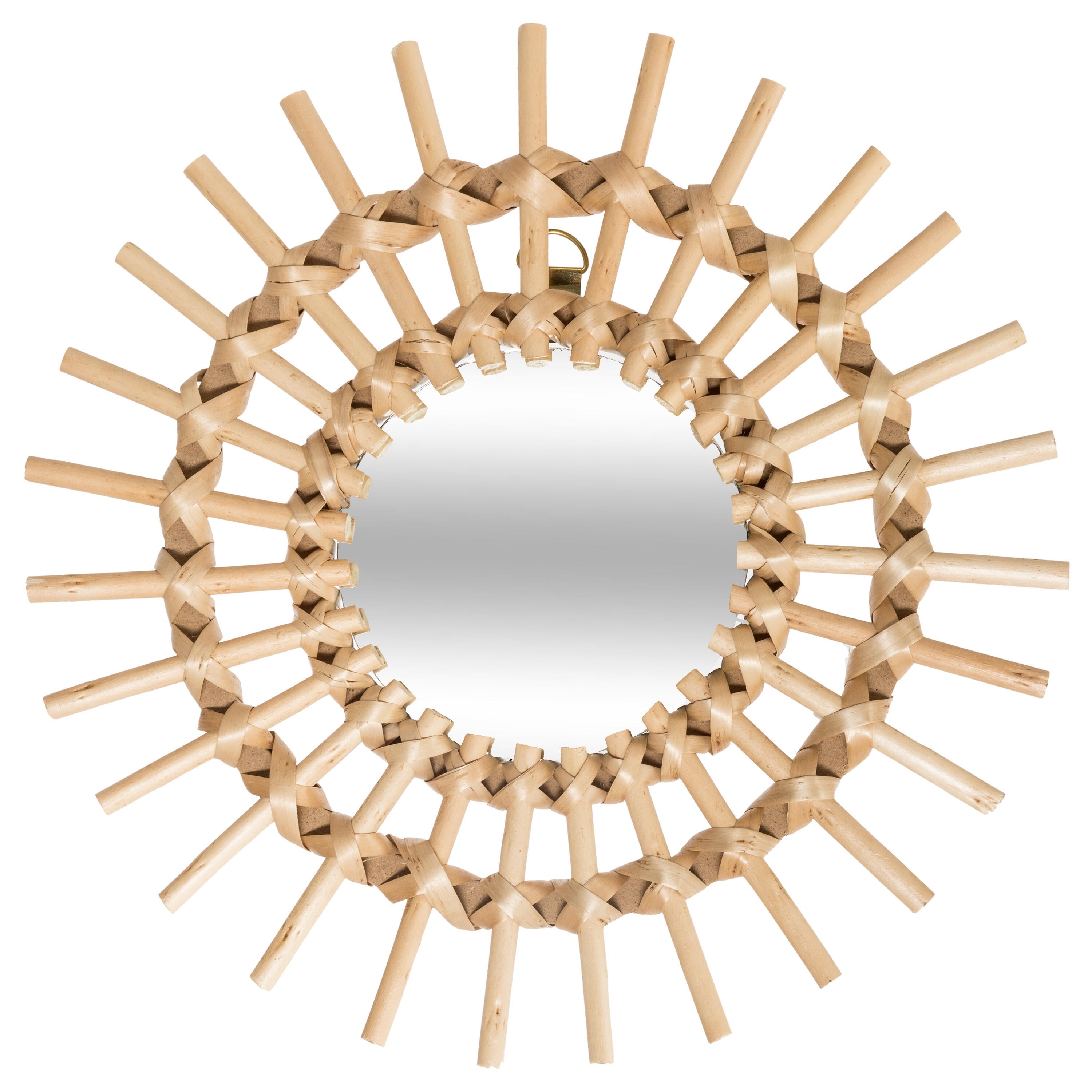 Miroir rond beige Aida diam.28 cm - 6