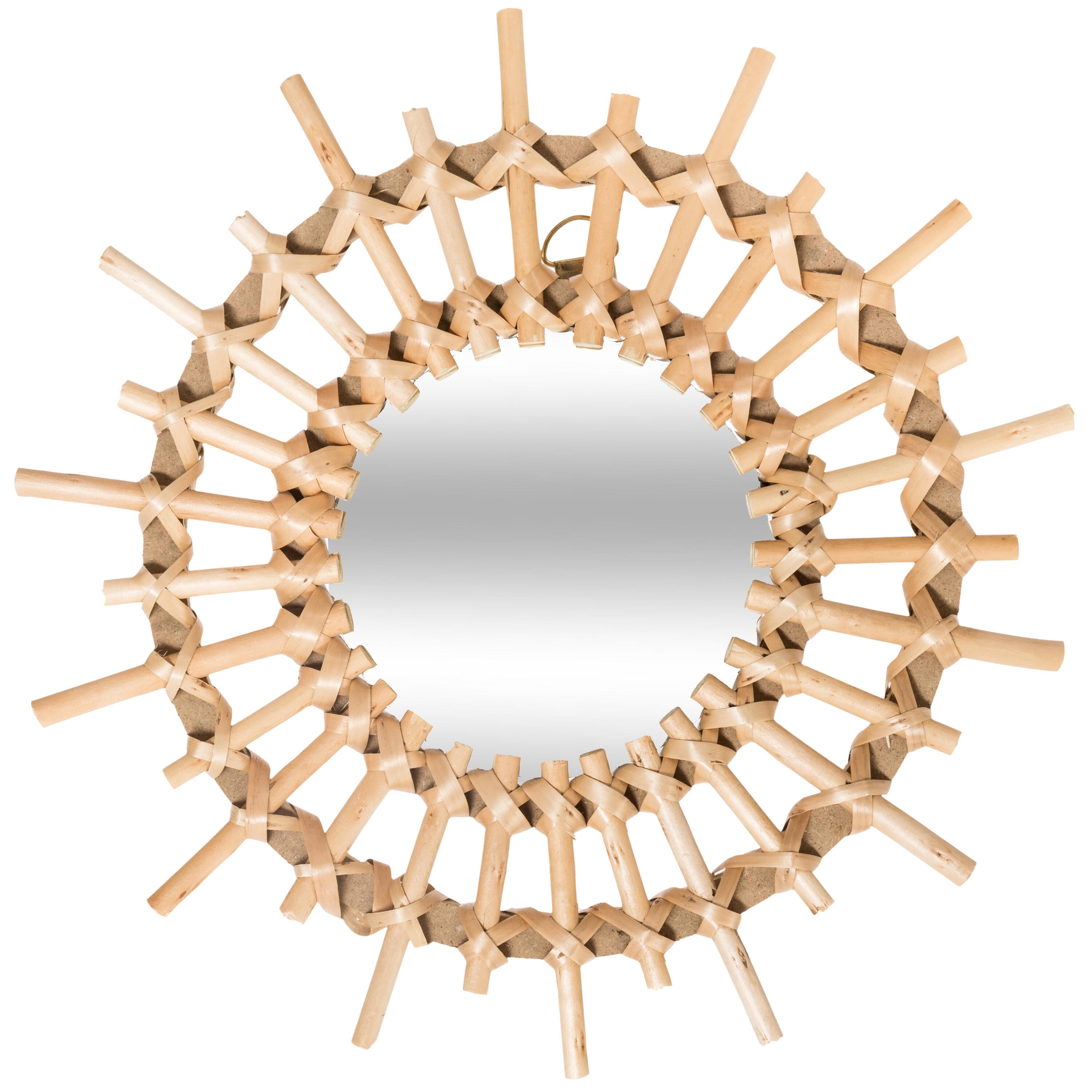 Miroir rond beige Aida diam.28 cm - 5