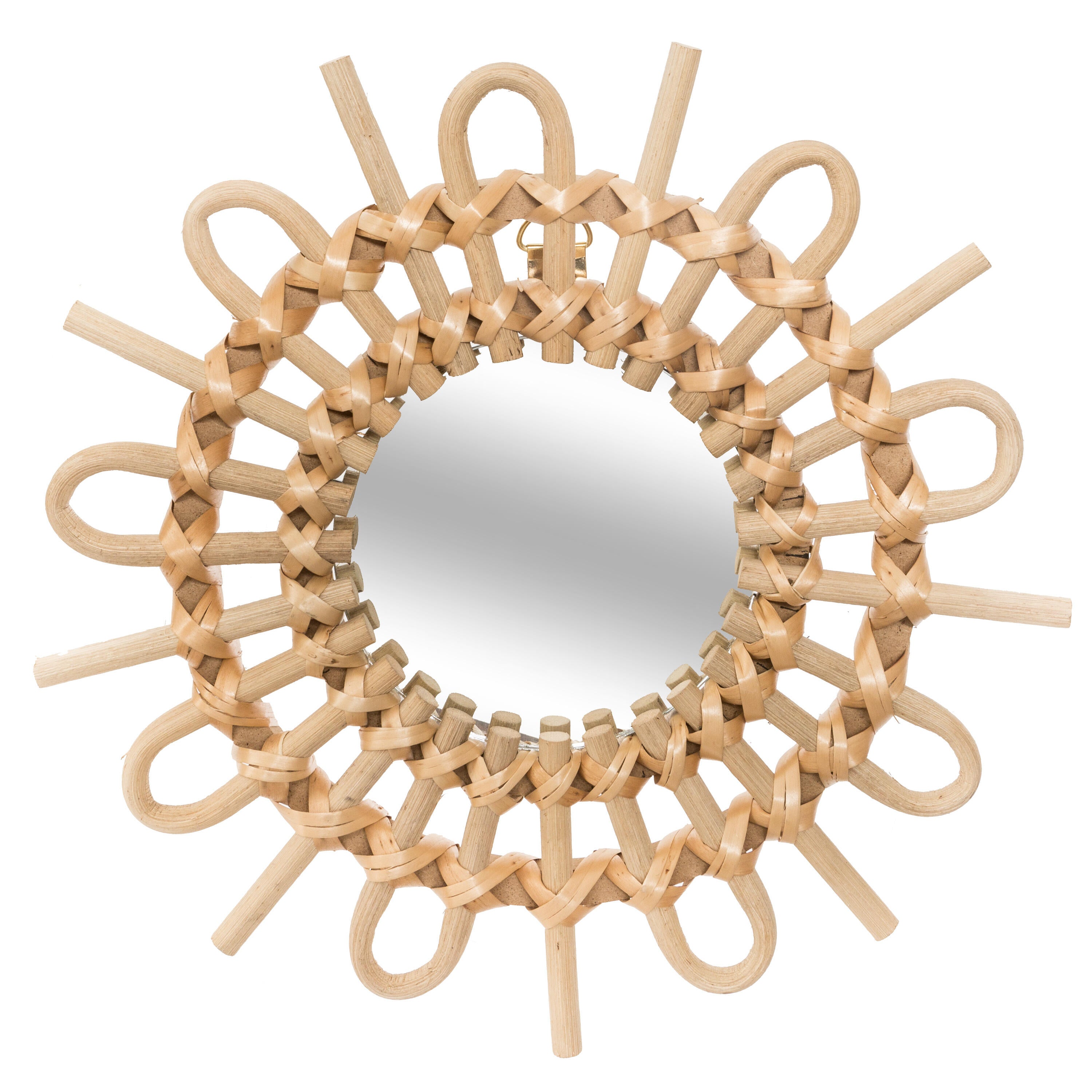 Lot de 3 miroirs, rond beige Aida diam.28 cm - 4