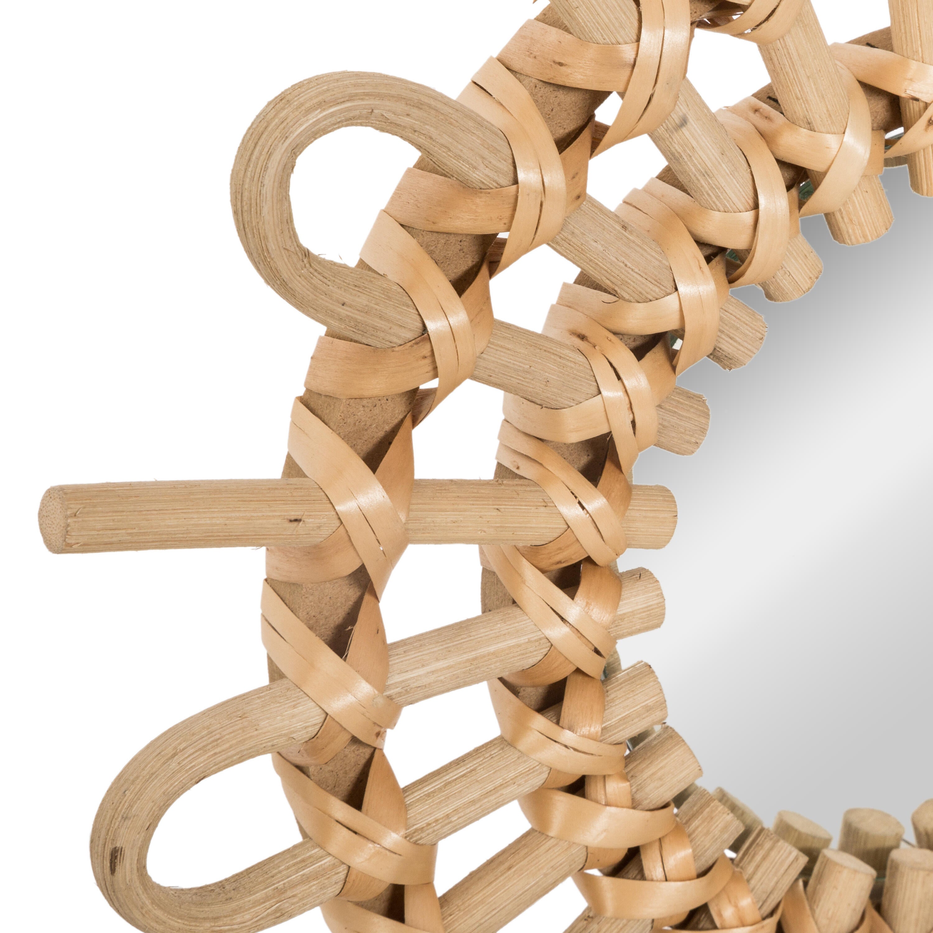 Miroir rond beige Aida diam.28 cm - 9