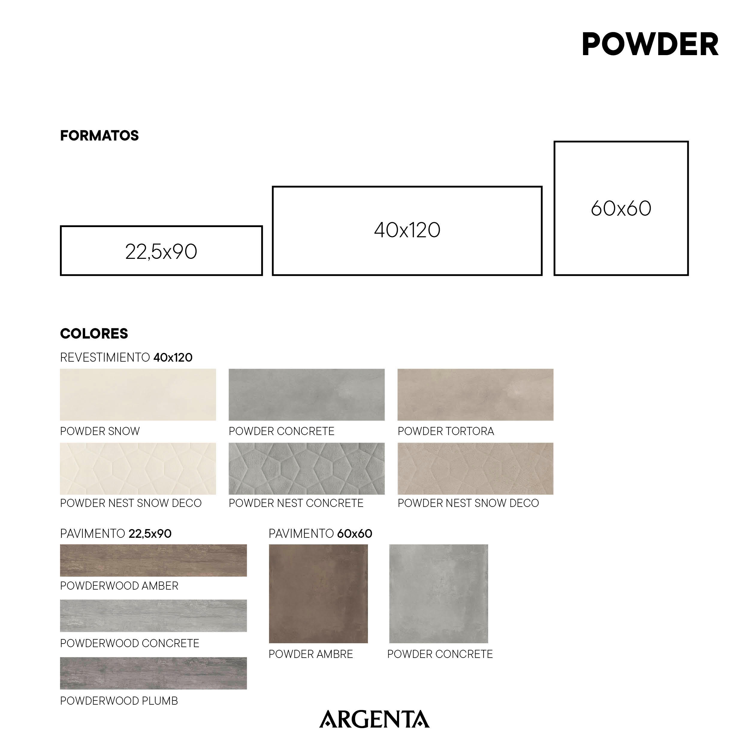 Azulejo cerámico Powder efecto cemento snow base 40x120 cm ARTENS ...