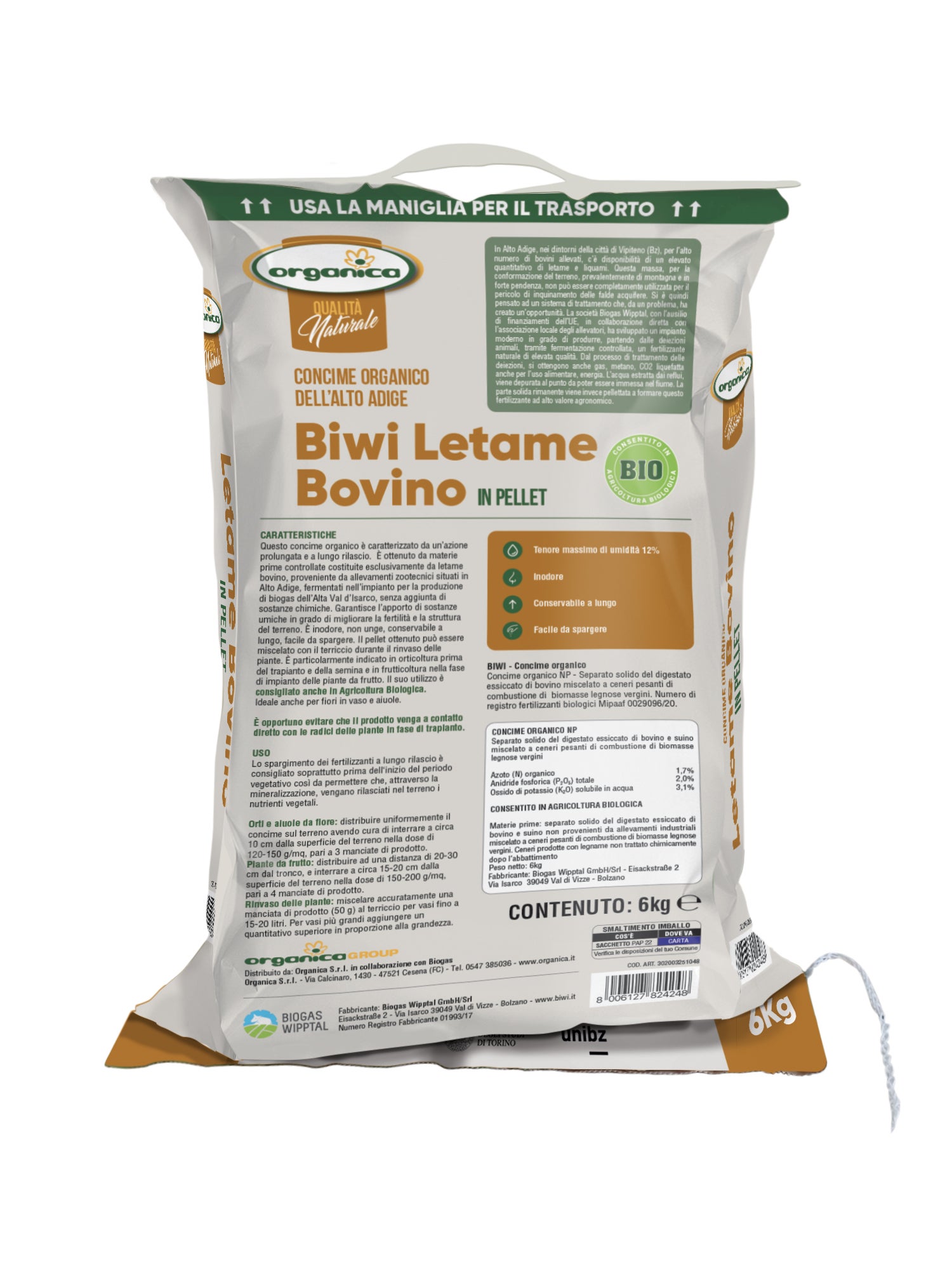 Concime granulato per prato Letame bovino 6 kg - 2