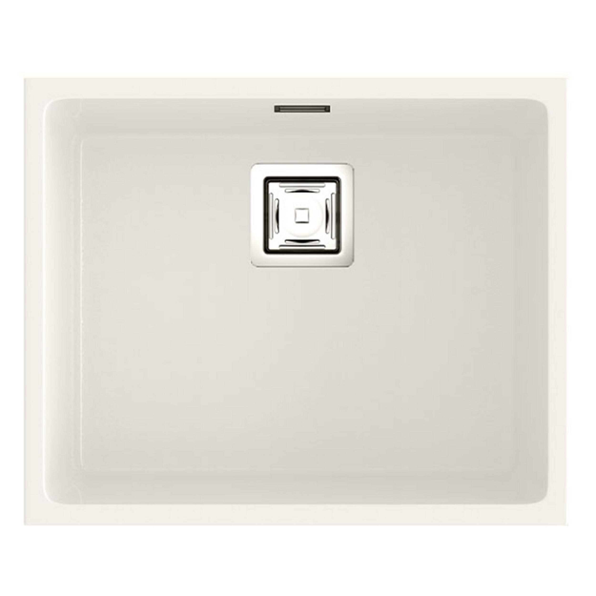 Fregadero 1 seno zie blanco gloss 55x45 cm