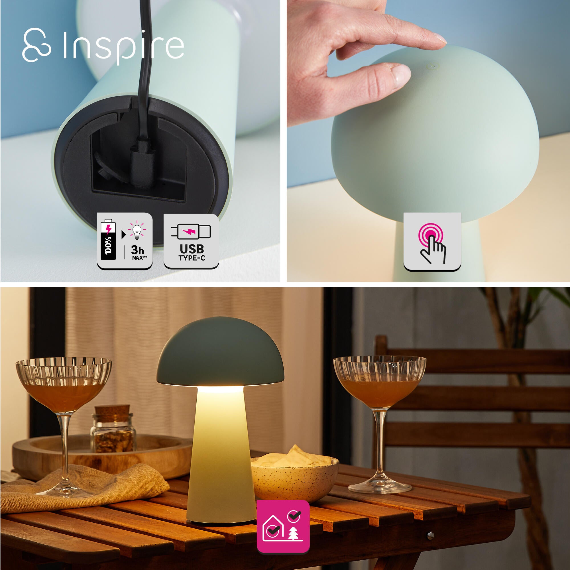Lampa stołowa Sigrun LED Inspire - 3