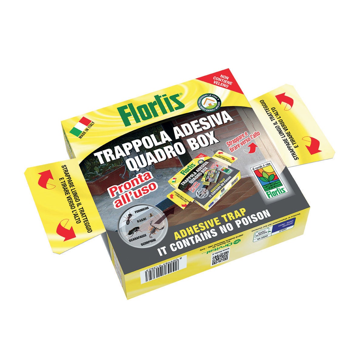 Trappola per ratto e talpa e topo FLORTIS Quadro Box senza veleno - 2