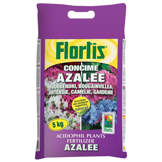 Concime granulato FLORTIS per ortensie, rododendri 5 kg