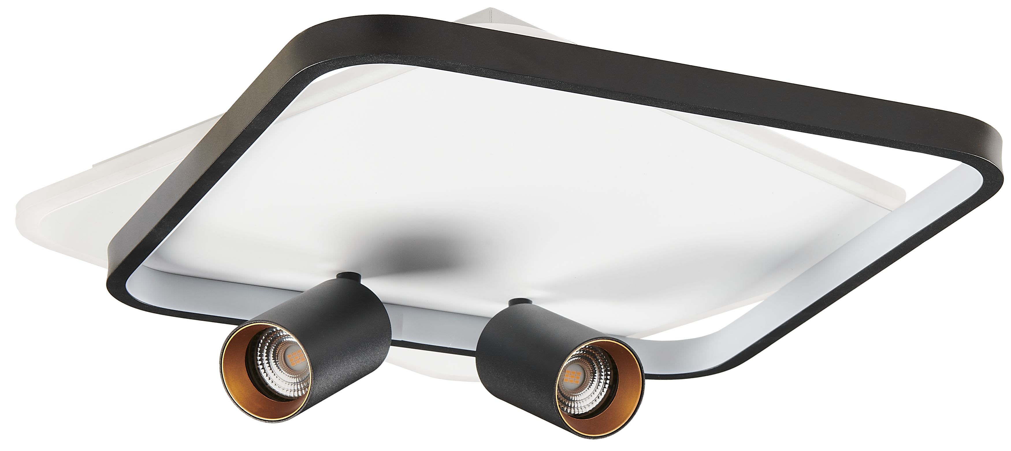 Plafon Parma czarno-biały 2 x GU10 LED Light Prestige