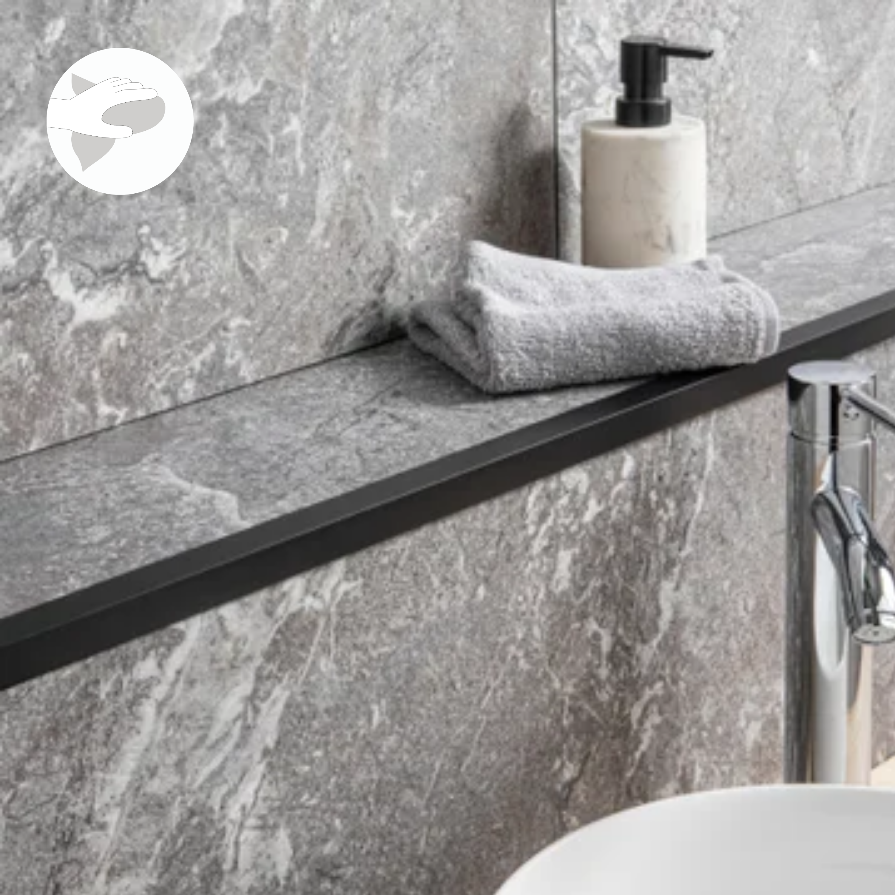 Perfis em L PVC preto Standers - 3