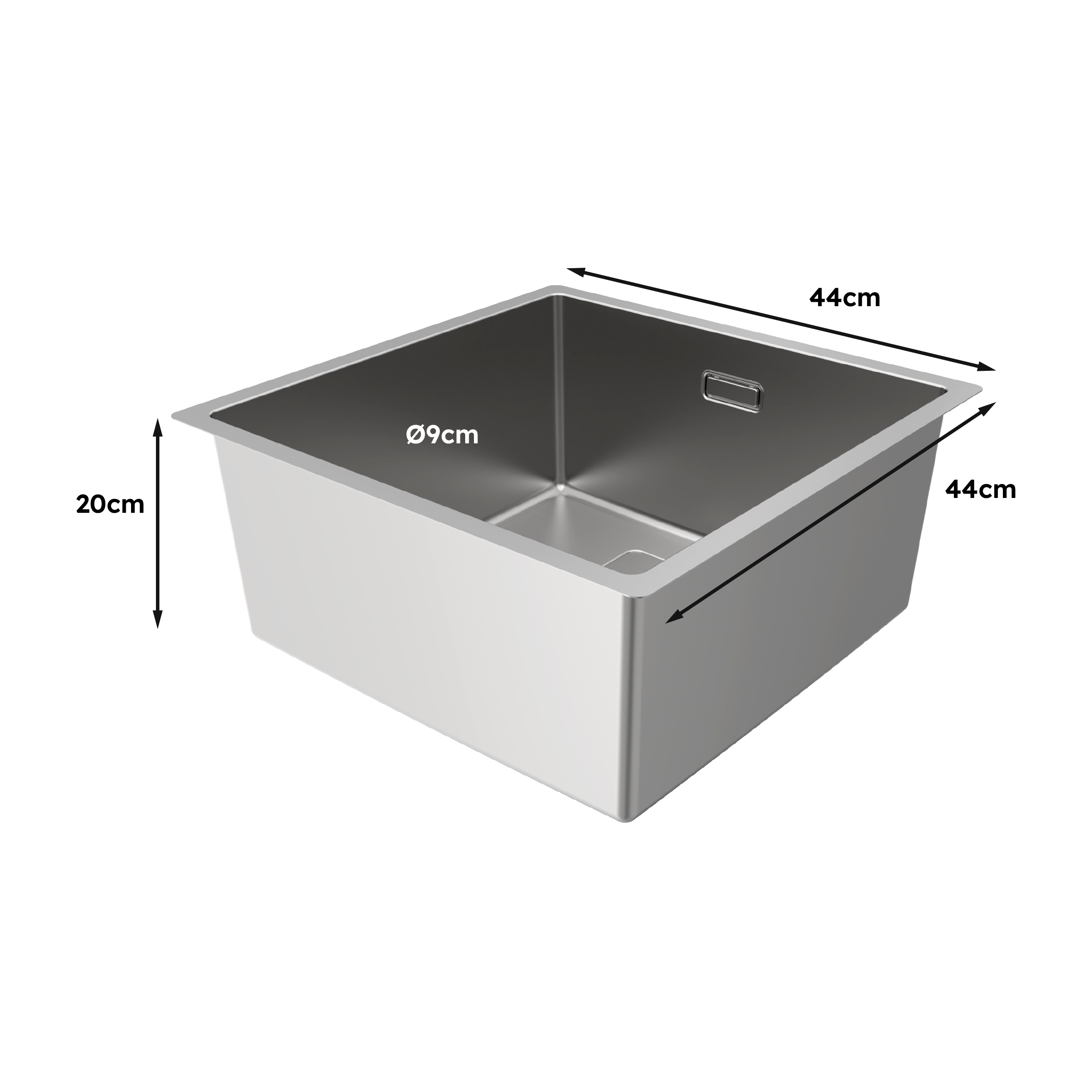 Cuve MICHIGAN, 45 cm, Inox - 4