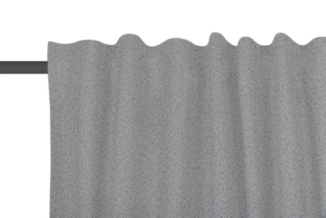 Rideau tamisant, Portland, gris H.250 x l.135 cm
