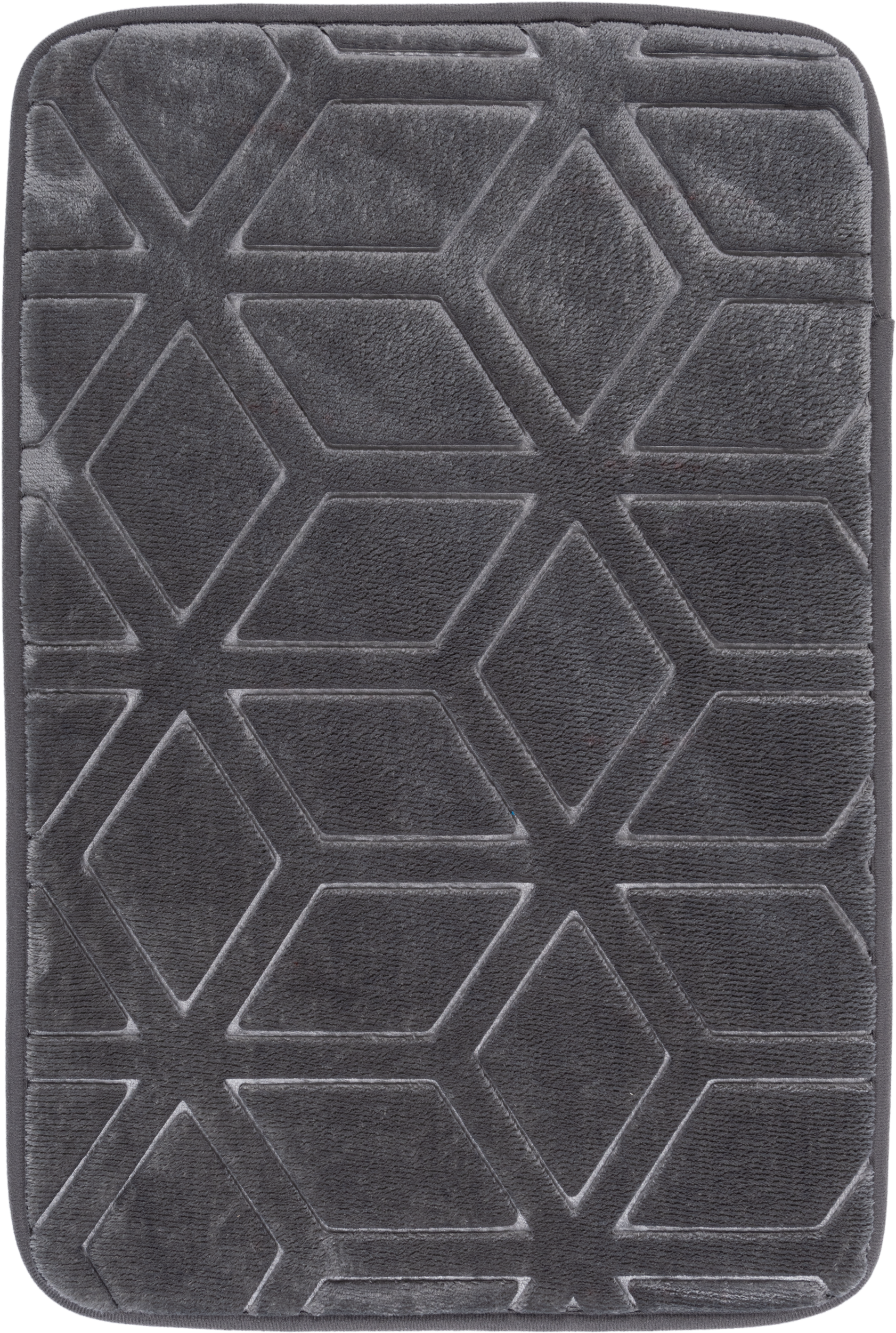 Dywanik łazienkowy Hamilton 60 x 40 cm geometryczny szary Multi-Decor