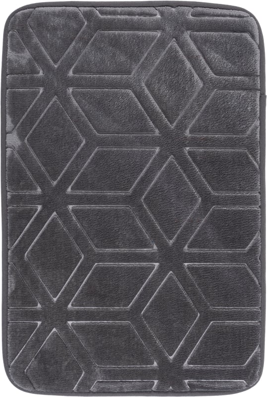 Dywanik łazienkowy Hamilton 60 x 40 cm geometryczny szary Multi-Decor