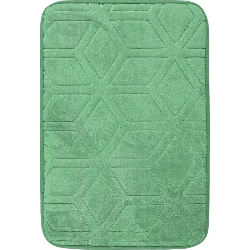 Dywanik łazienkowy Hamilton 60 x 40 cm geometryczny zielony Multi-Decor