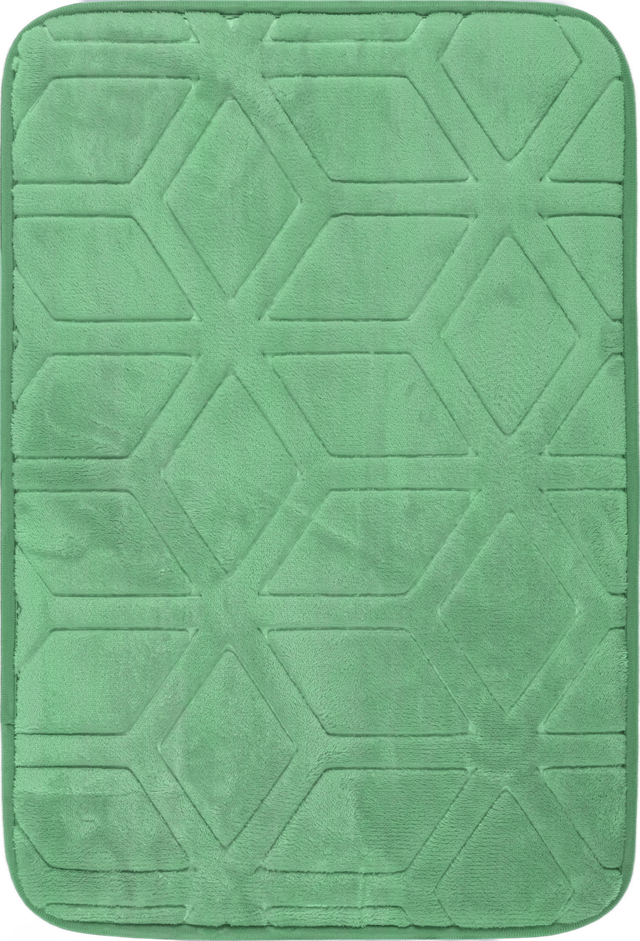 Dywanik łazienkowy Zielony 60 Poliester 1.4 cm