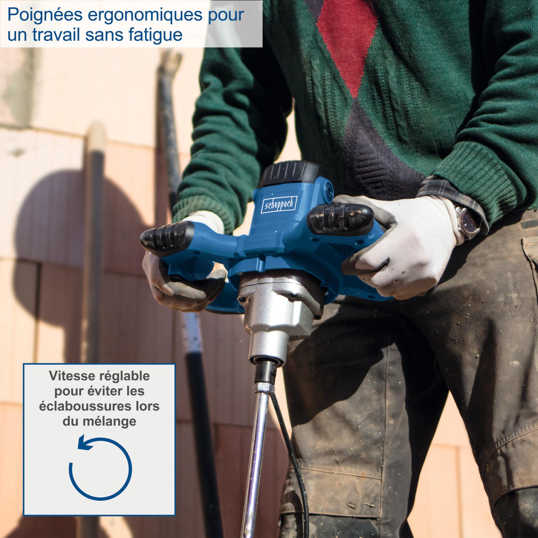 Malaxeur électrique SCHEPPACH Pm1200, 1200 W - 4