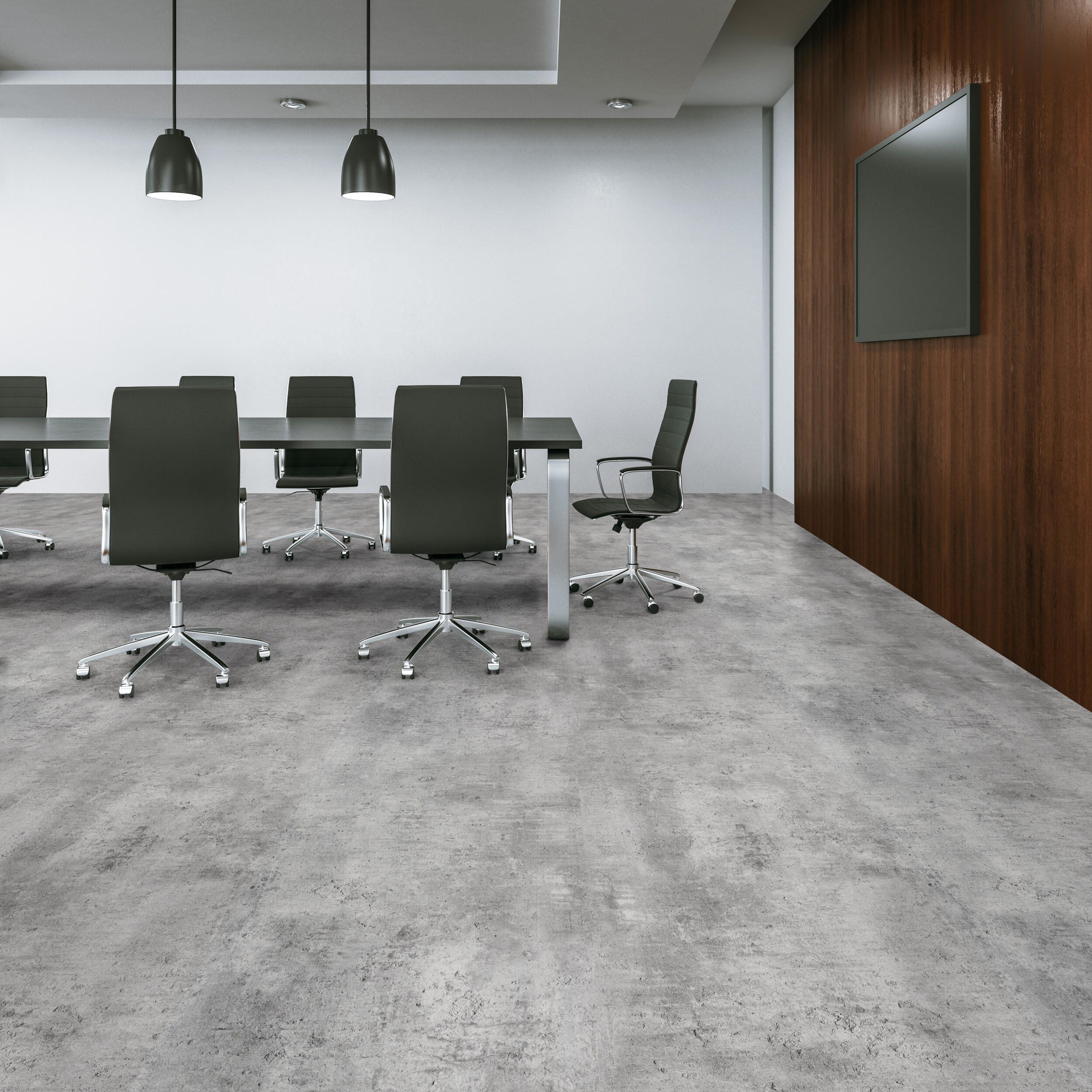 Wykładzina PCV Bitumin beton szara 4 m - 2