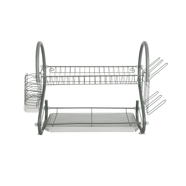 Scolapiatti grigio scuro L 43 x H 39 x P 26 cm