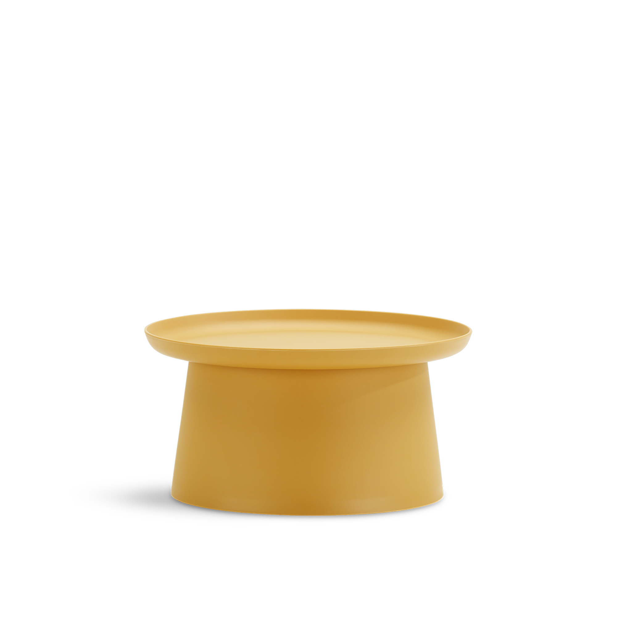 Mesa auxiliar de jardín murano de polipropileno amarillo de ø 70 x 36 cm