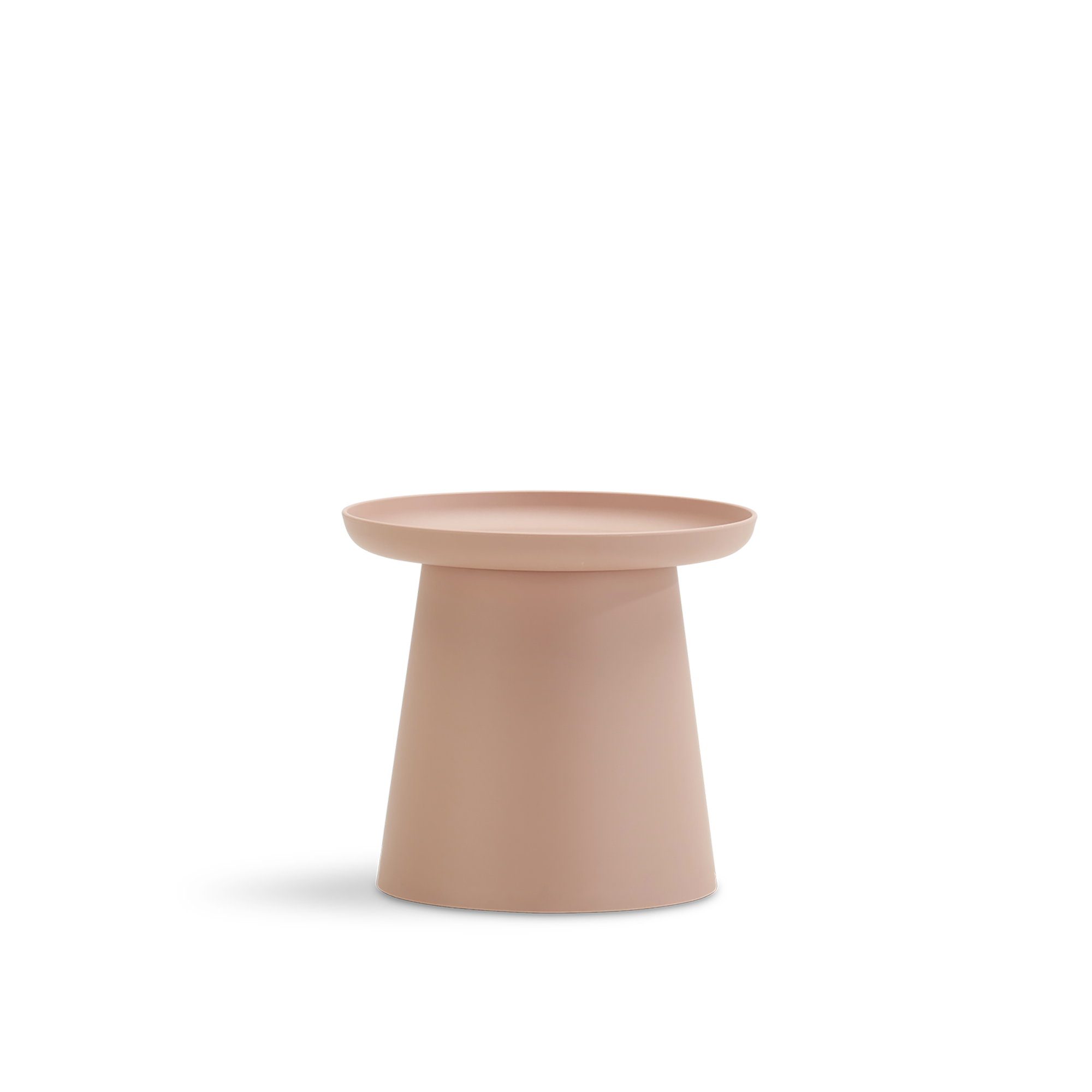 Mesa auxiliar de jardín murano de polipropileno rosa de ø 50 x 46 cm