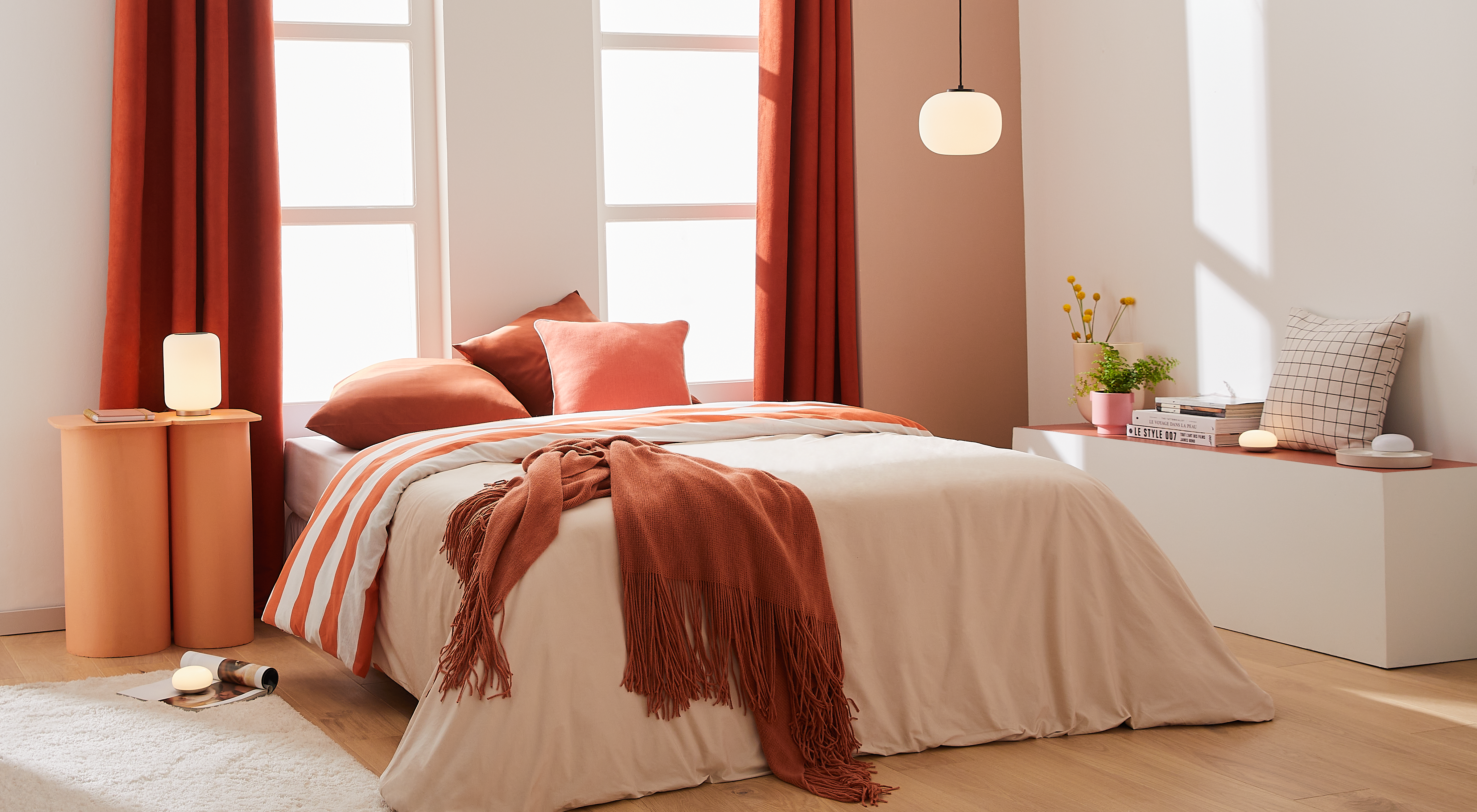 Lampa wisząca Aristide biała E27 Inspire - 14