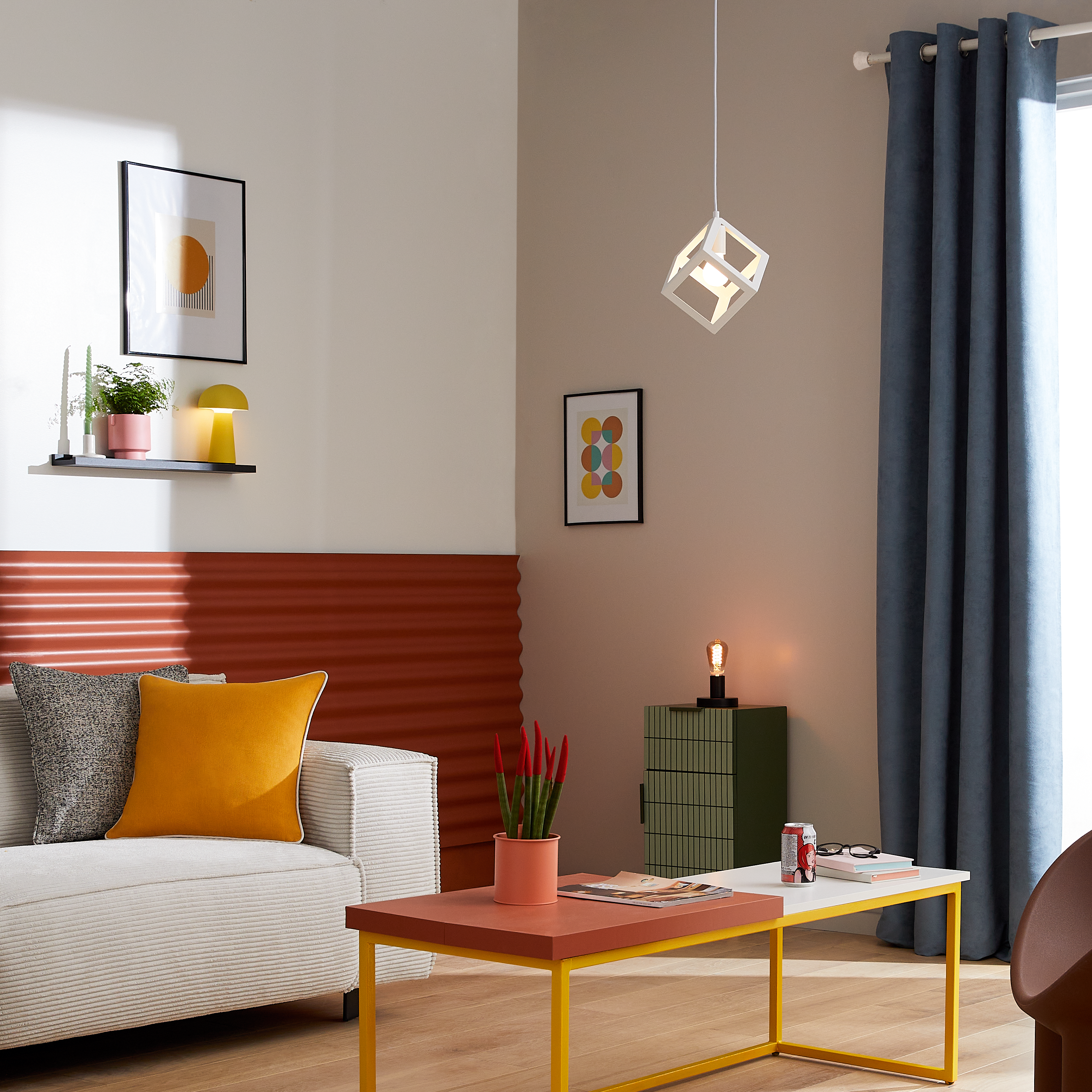 Lampa wisząca Plywood biała E27 Inspire - 6