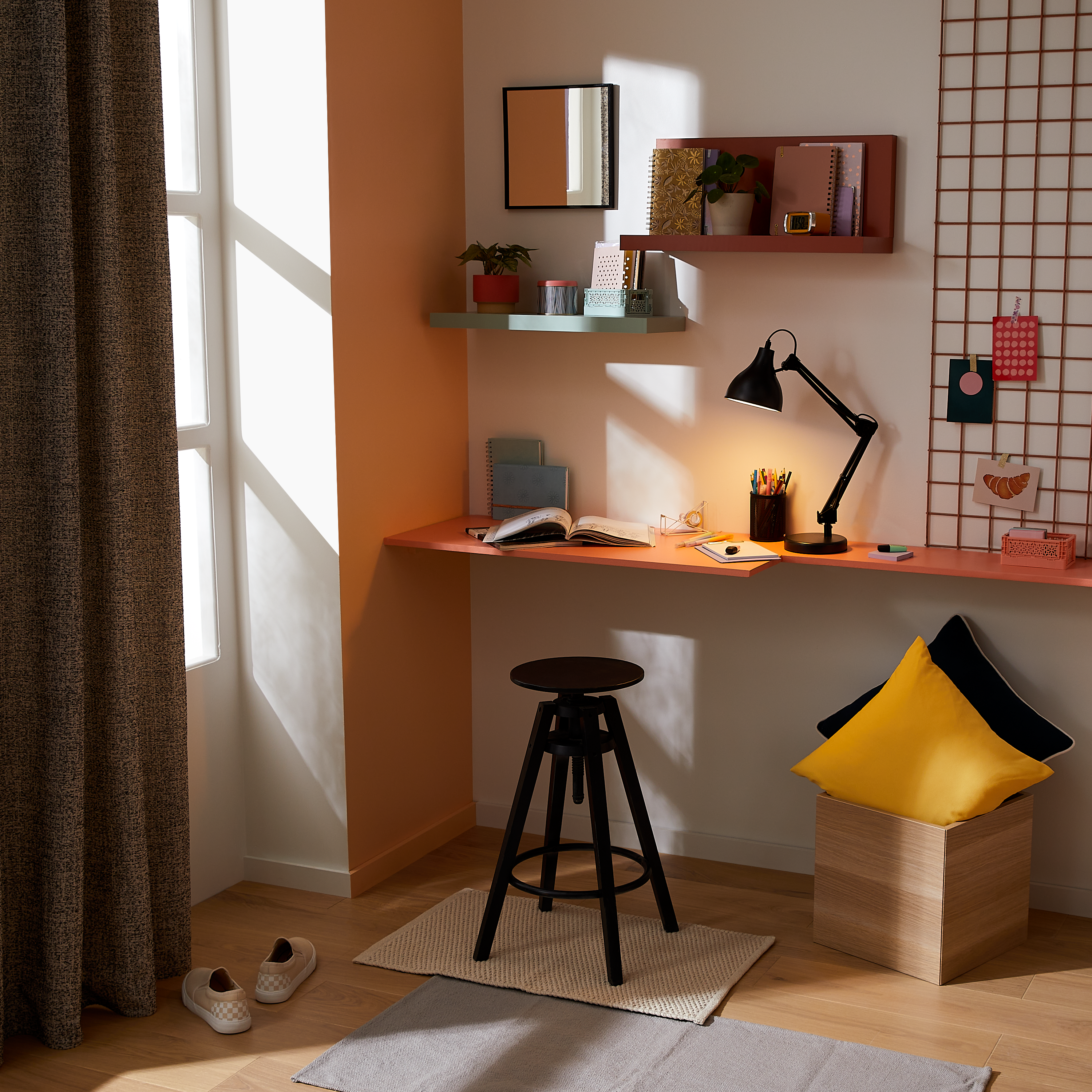 Espelho Lila 30x30cm preto Inspire - 20