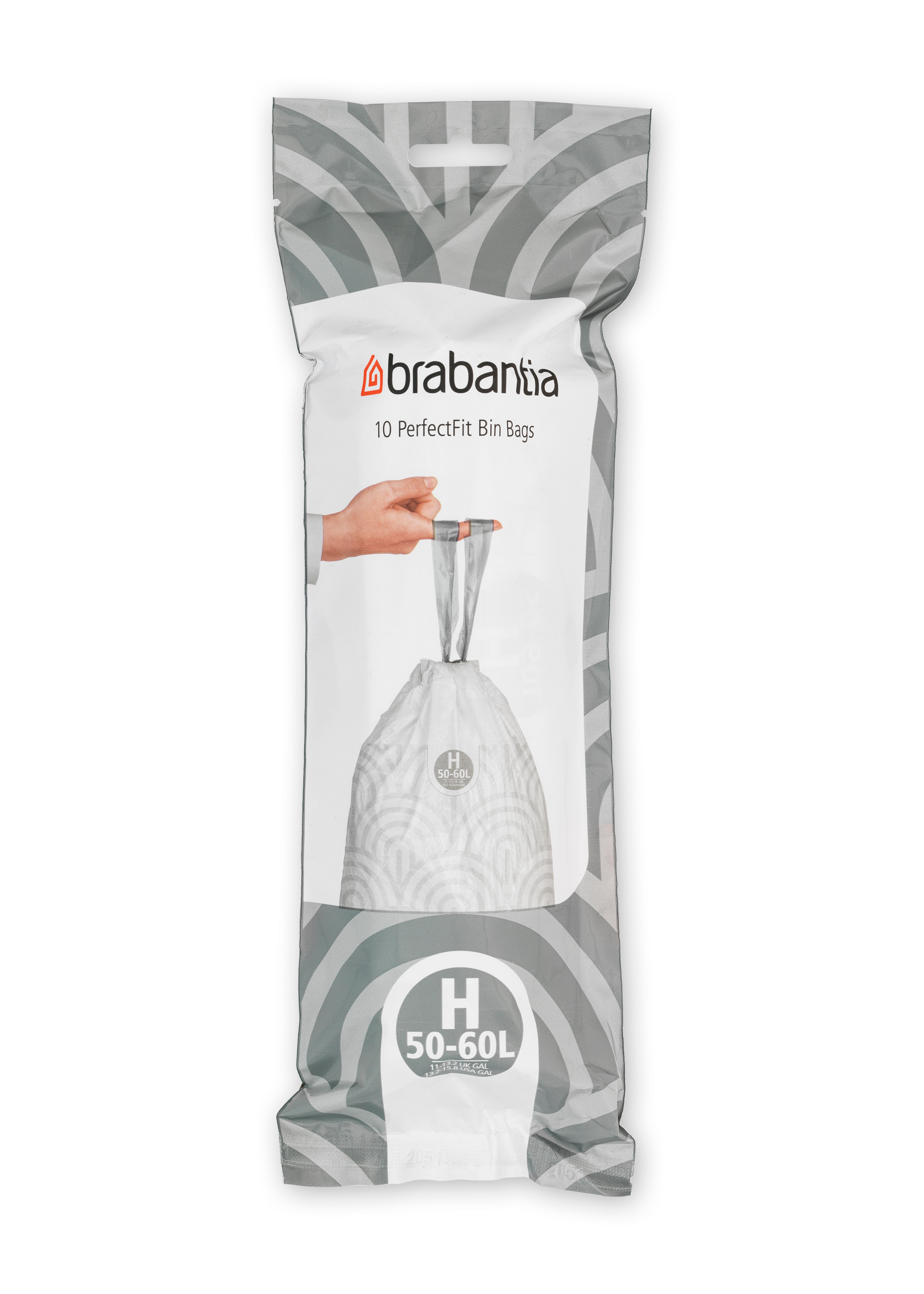 10 Sacos para o lixo BRANCO 50L - 7