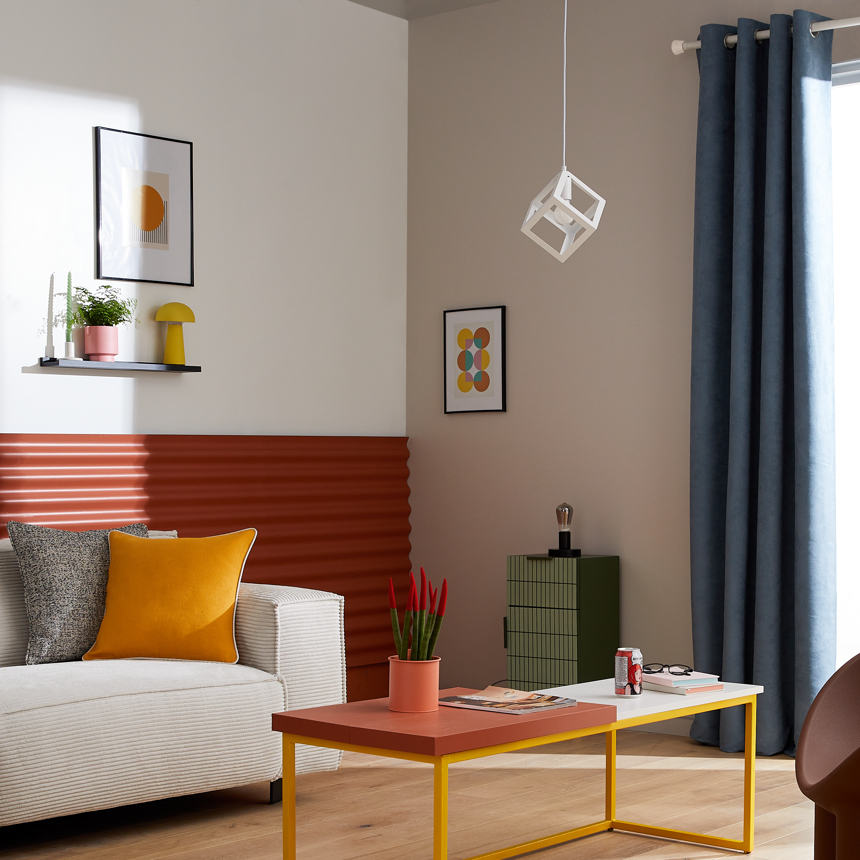 Lampa wisząca Plywood biała E27 Inspire - 5