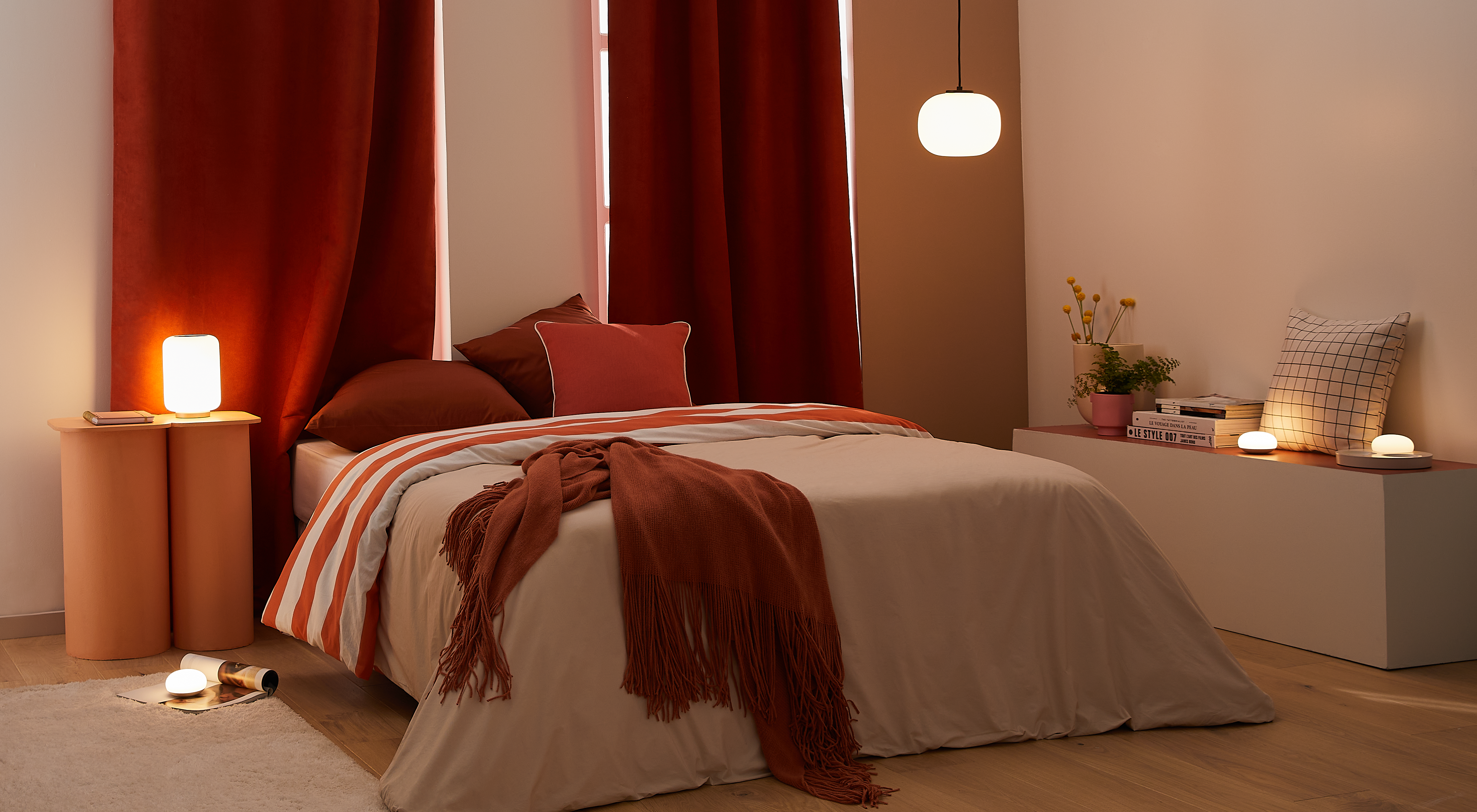 Lampa wisząca Aristide biała E27 Inspire - 12