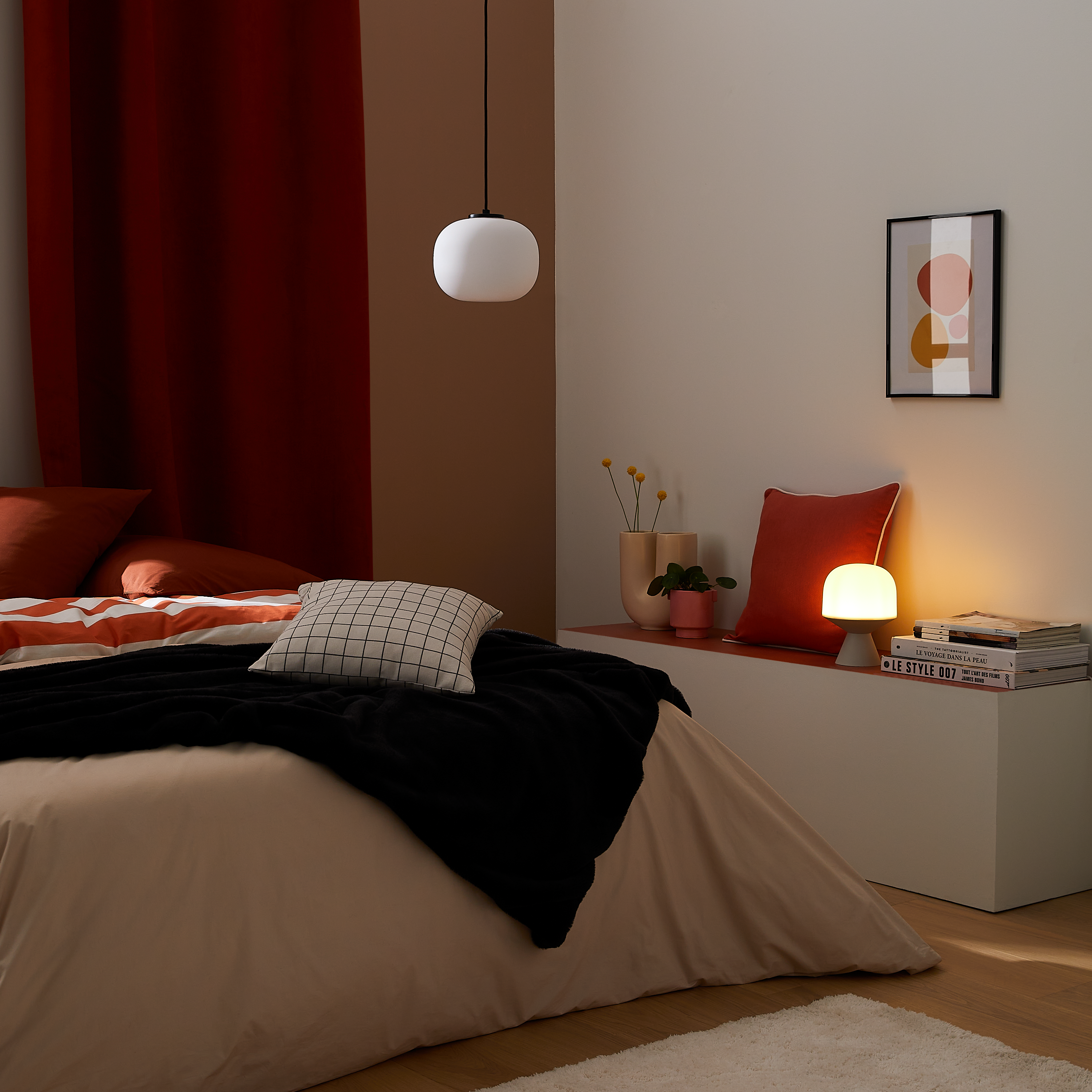 Lampa wisząca Aristide biała E27 Inspire - 11