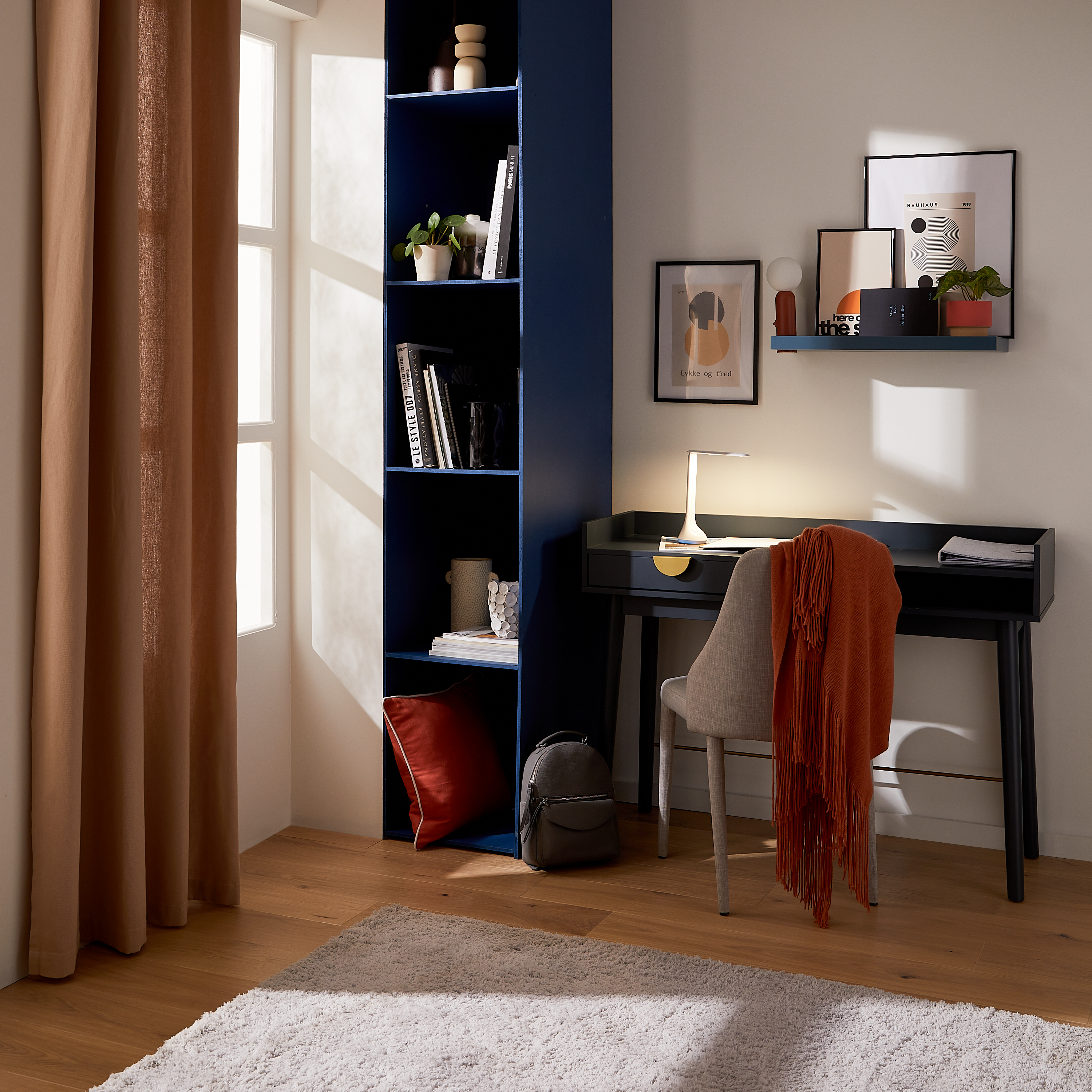 Lampa stołowa Lodi czerwona LED Inspire - 17