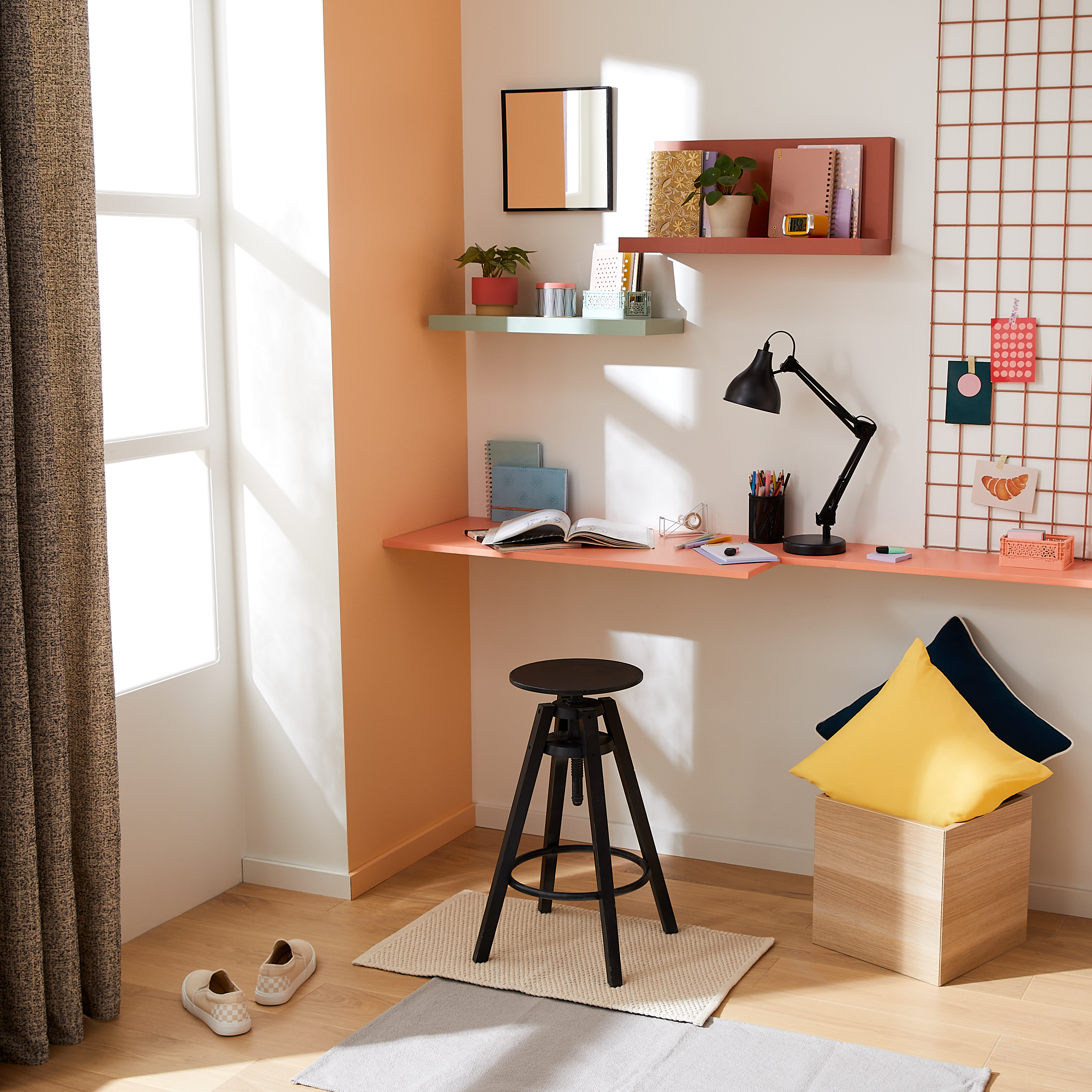 Tapis intérieur coton uni Sachal, l.50 x L.80 cm - 8