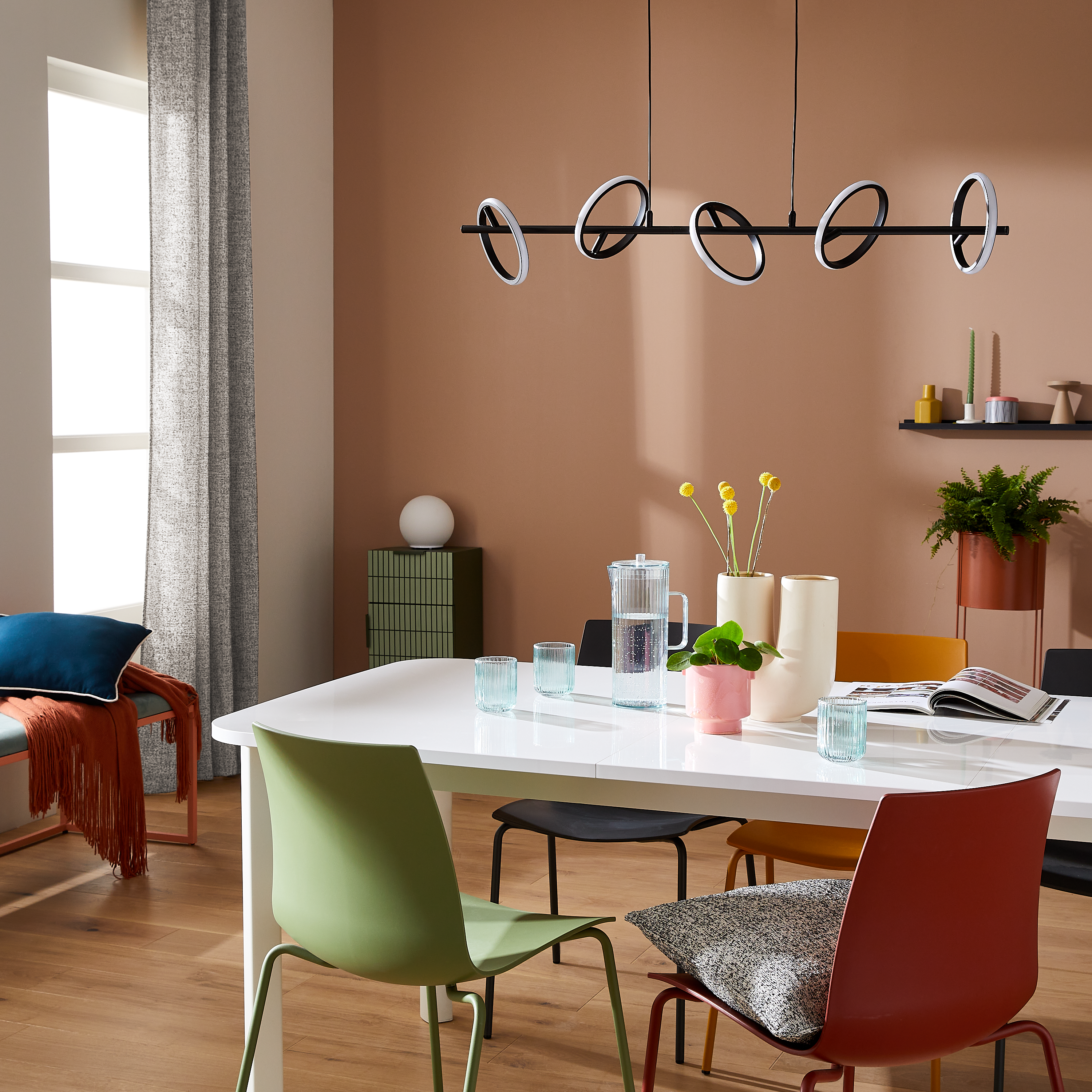 Lampa wisząca Kapeo czarna 5 x LED Inspire - 6