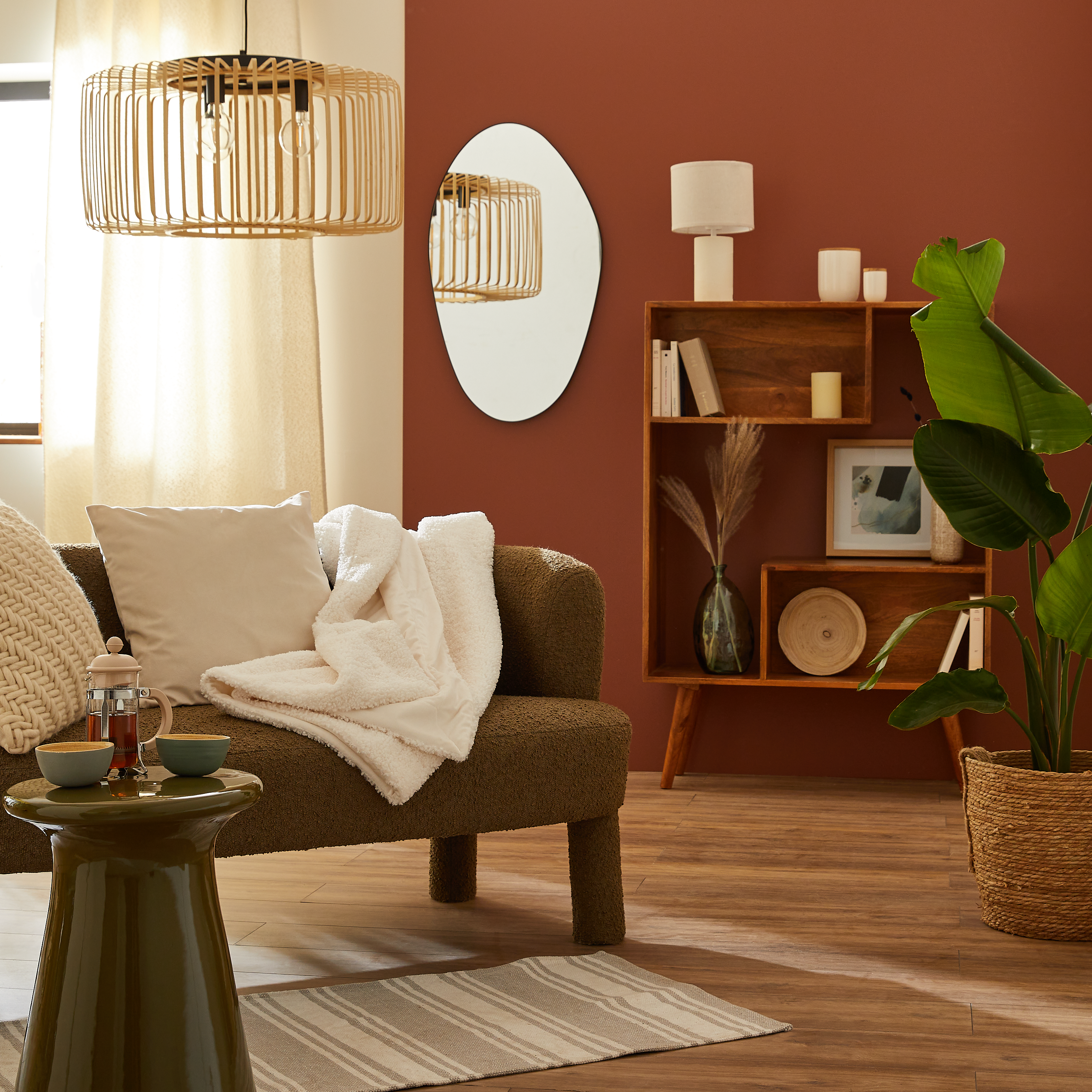 Espelho Dali 50x85cm preto Inspire - 11