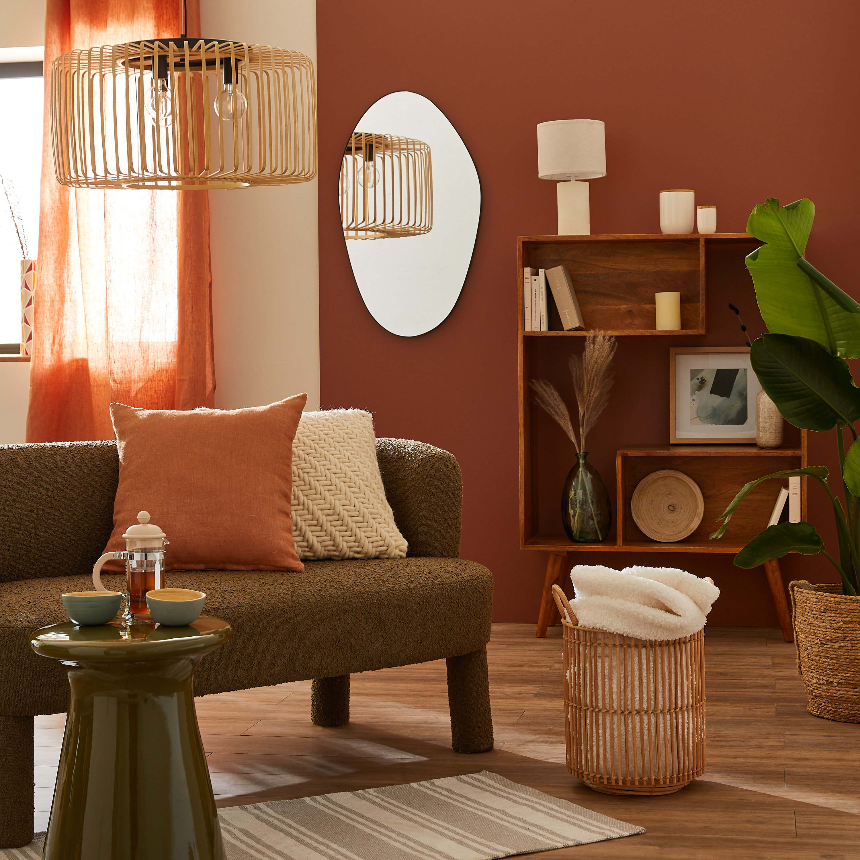 Espelho Dali 50x85cm preto Inspire - 12