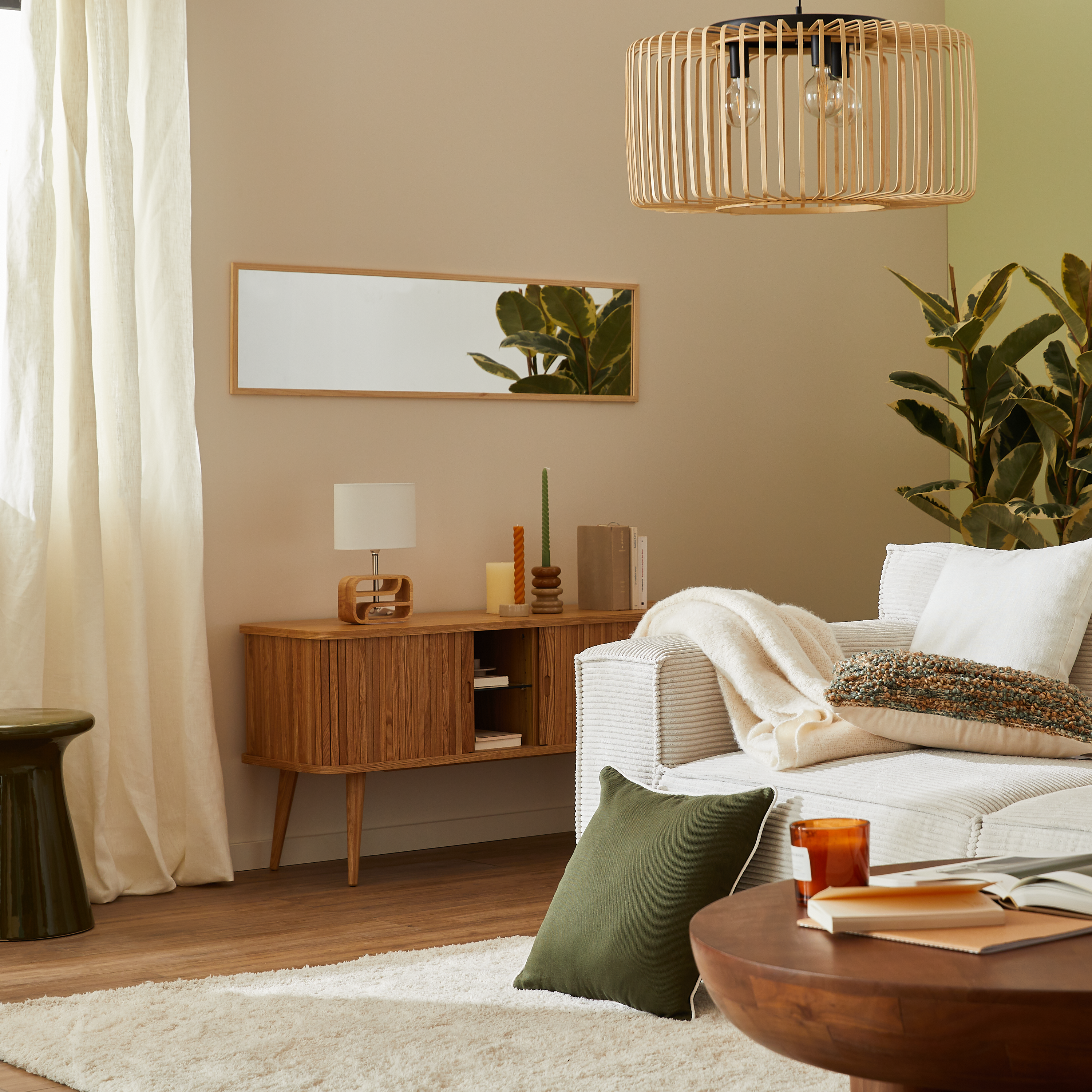 Lampa stołowa Nasimo drewno E14 Inspire - 4