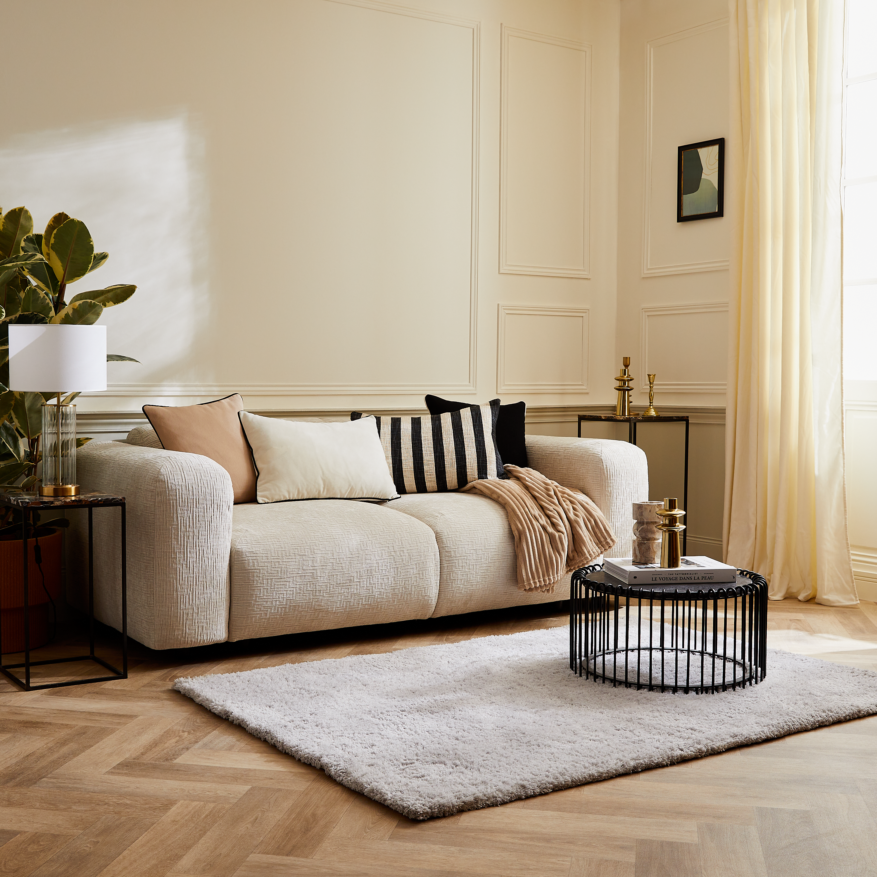 Almofada Eligio 40x60cm preto Inspire - 19