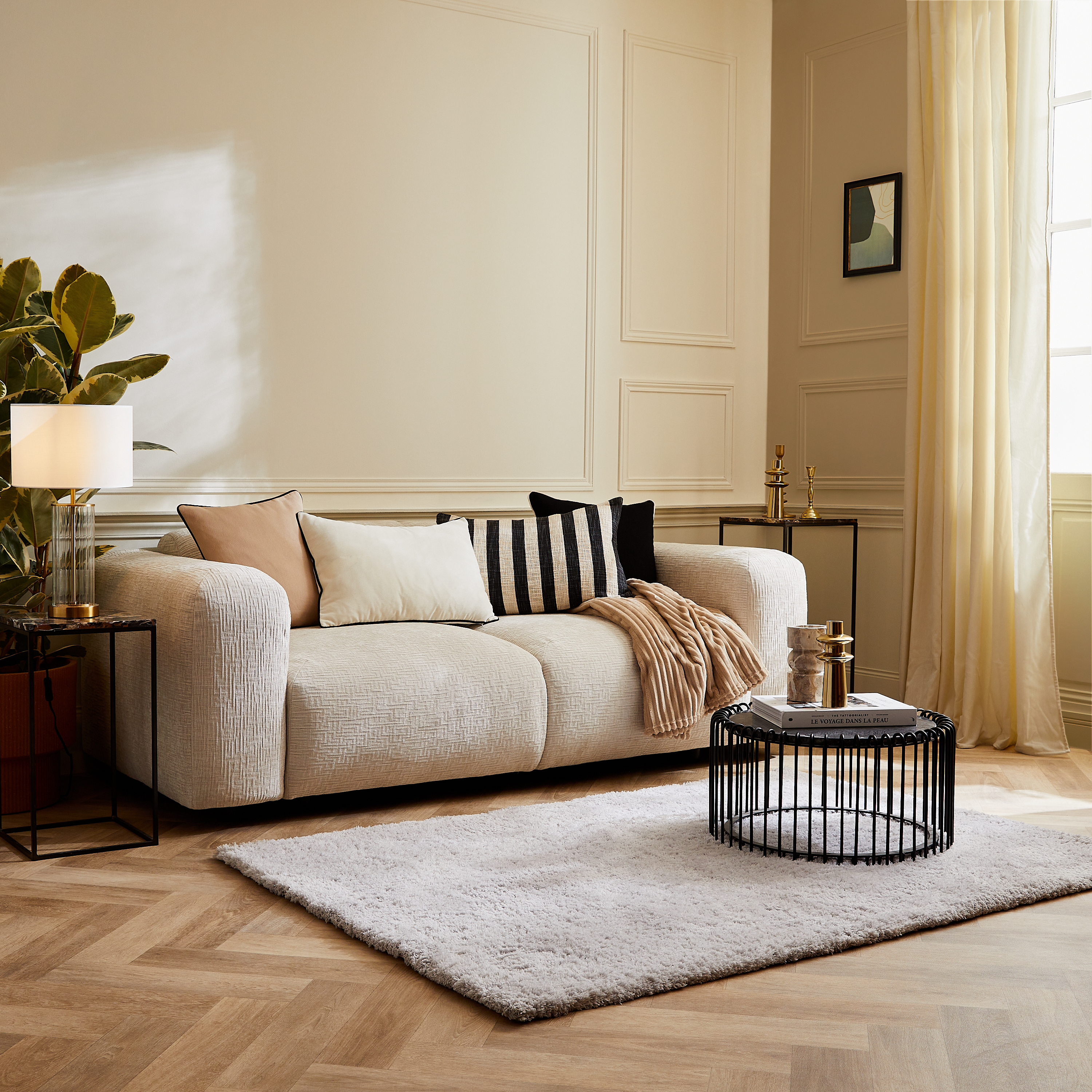 Almofada Eligio 40x60cm preto Inspire - 18