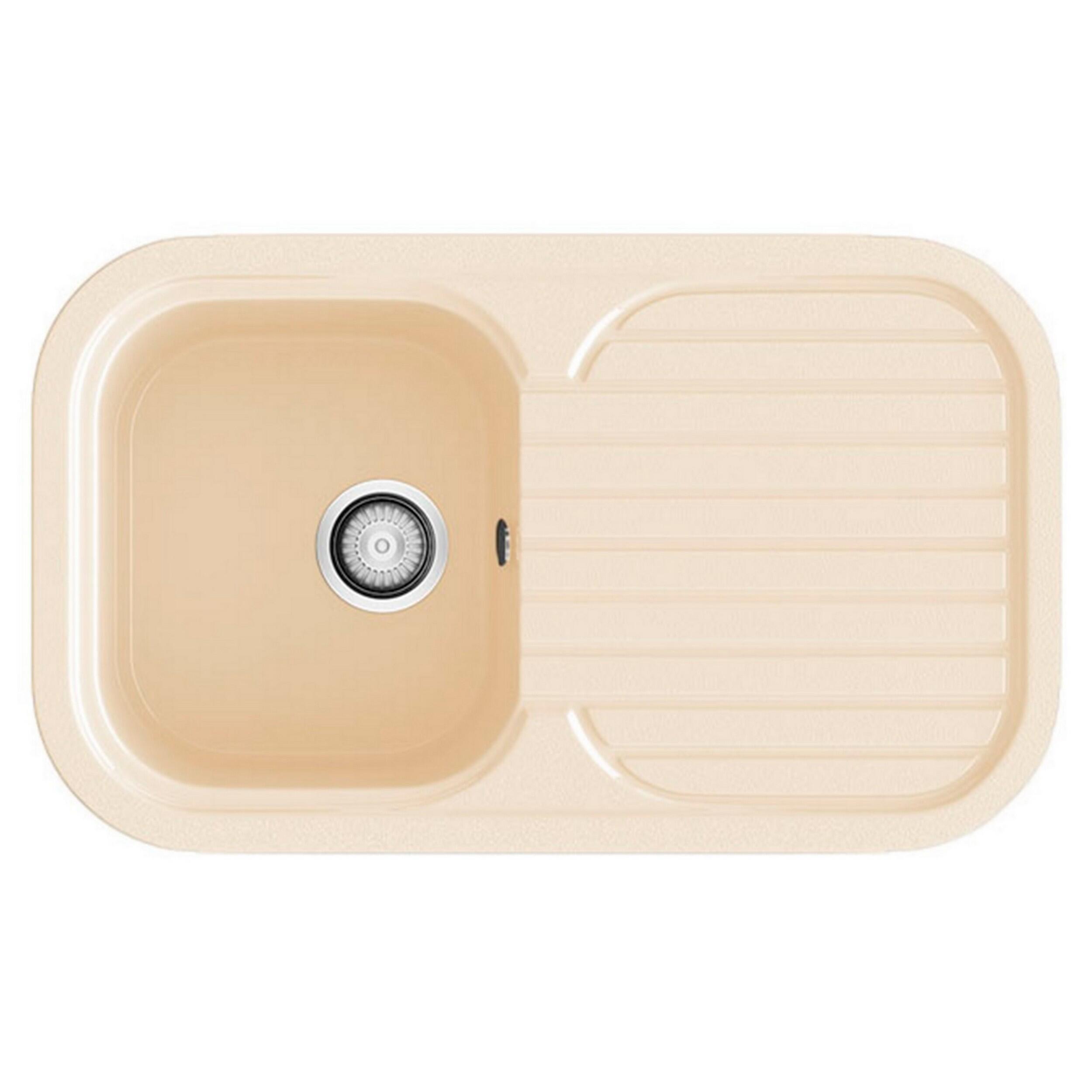 Fregadero de resina poalgi basic 81 x 48.5 cm