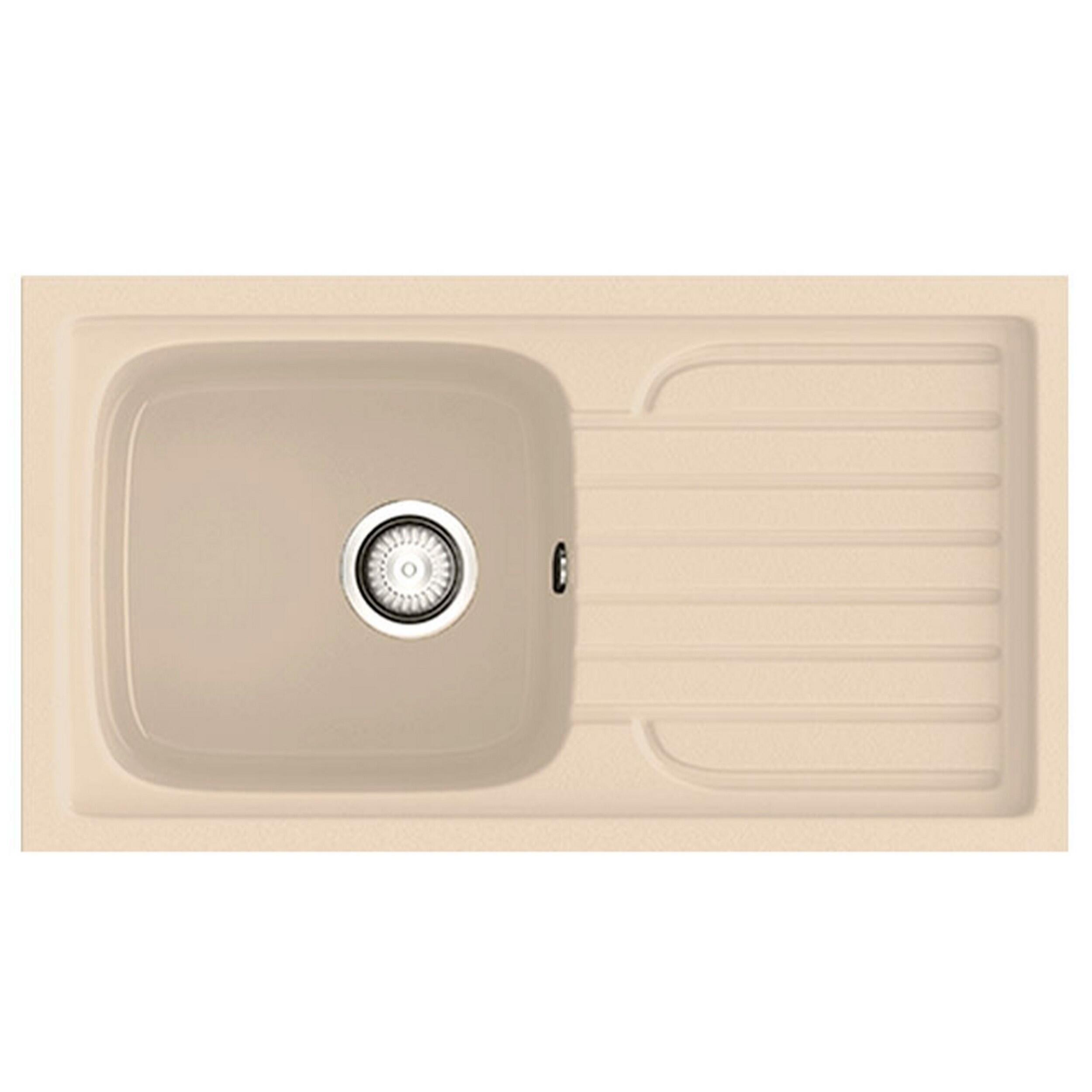 Fregadero de resina poalgi basic 80 x 44 cm