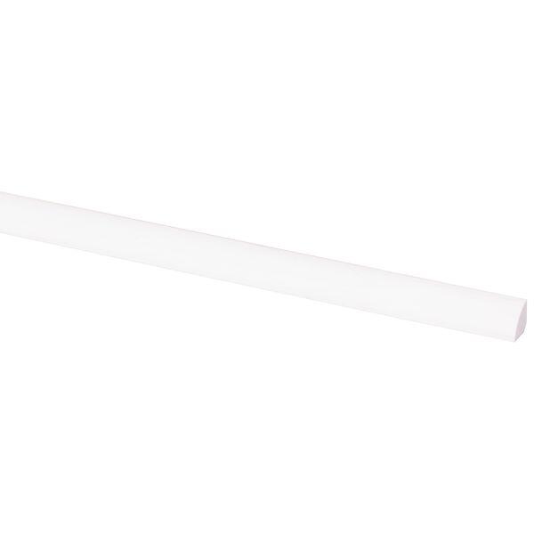 1/4 rond en pvc blanc 18 x 18 mm, L. 2,60 m