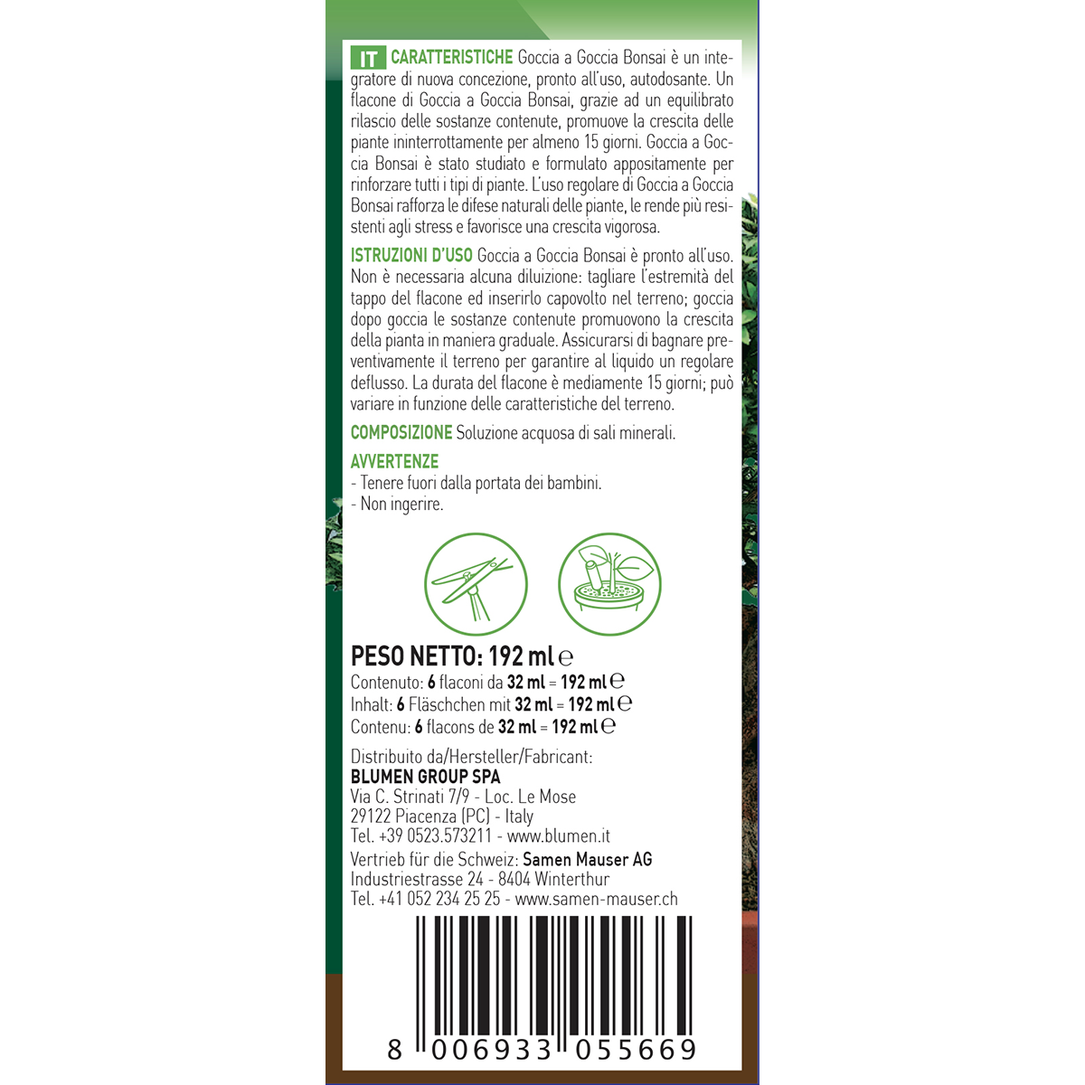 Concime liquido FITO per bonsai Goccia a goccia 0.192 L - 3