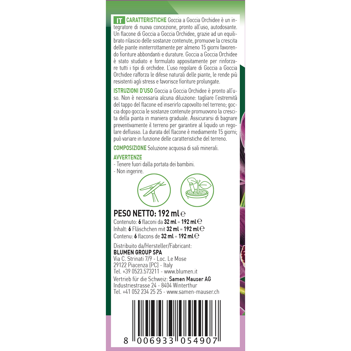 Concime liquido FITO per orchidea goccia a goccia 0.192 L - 3