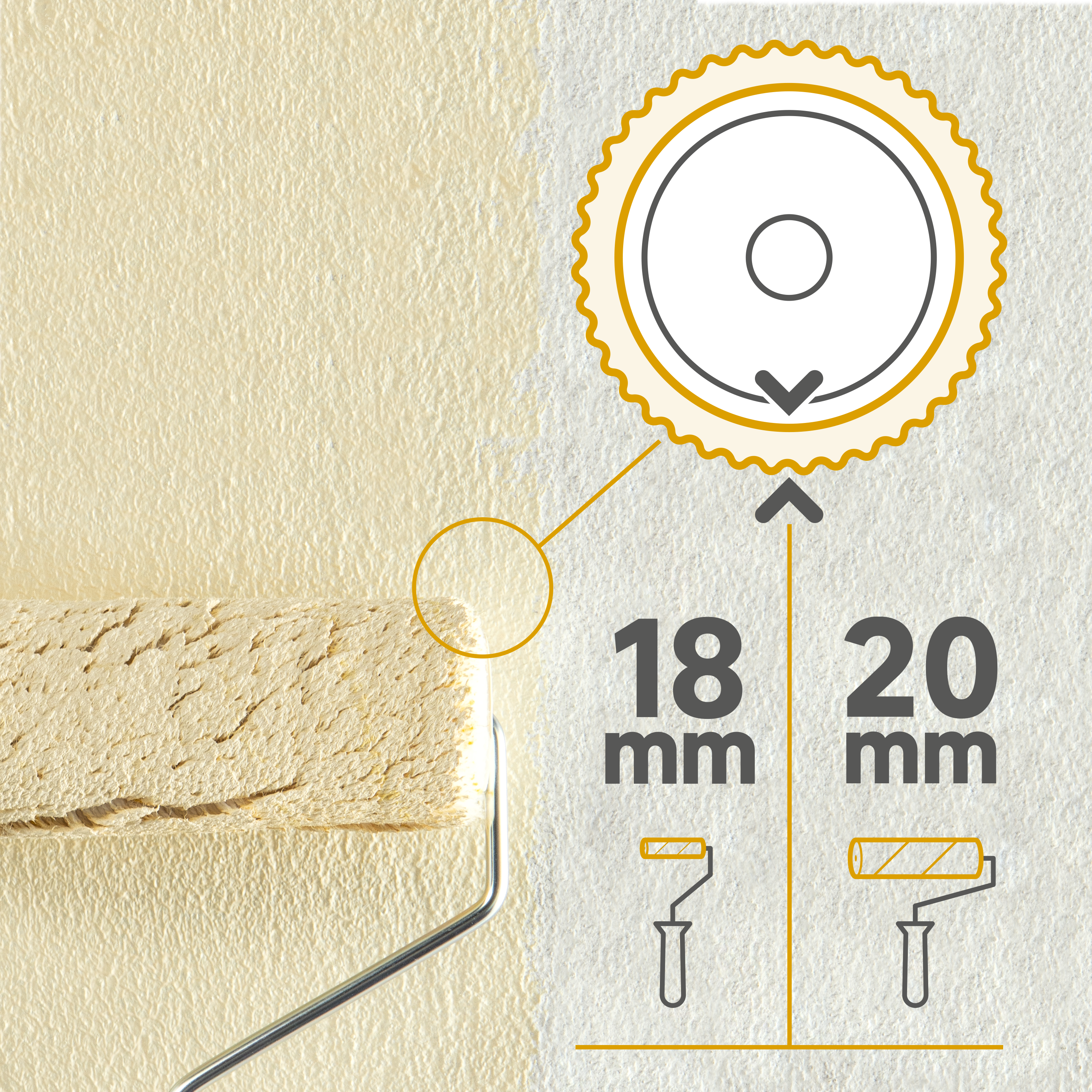 wałek do gładkiej elewacji zewnętrznej dexter leroy merlin - 0