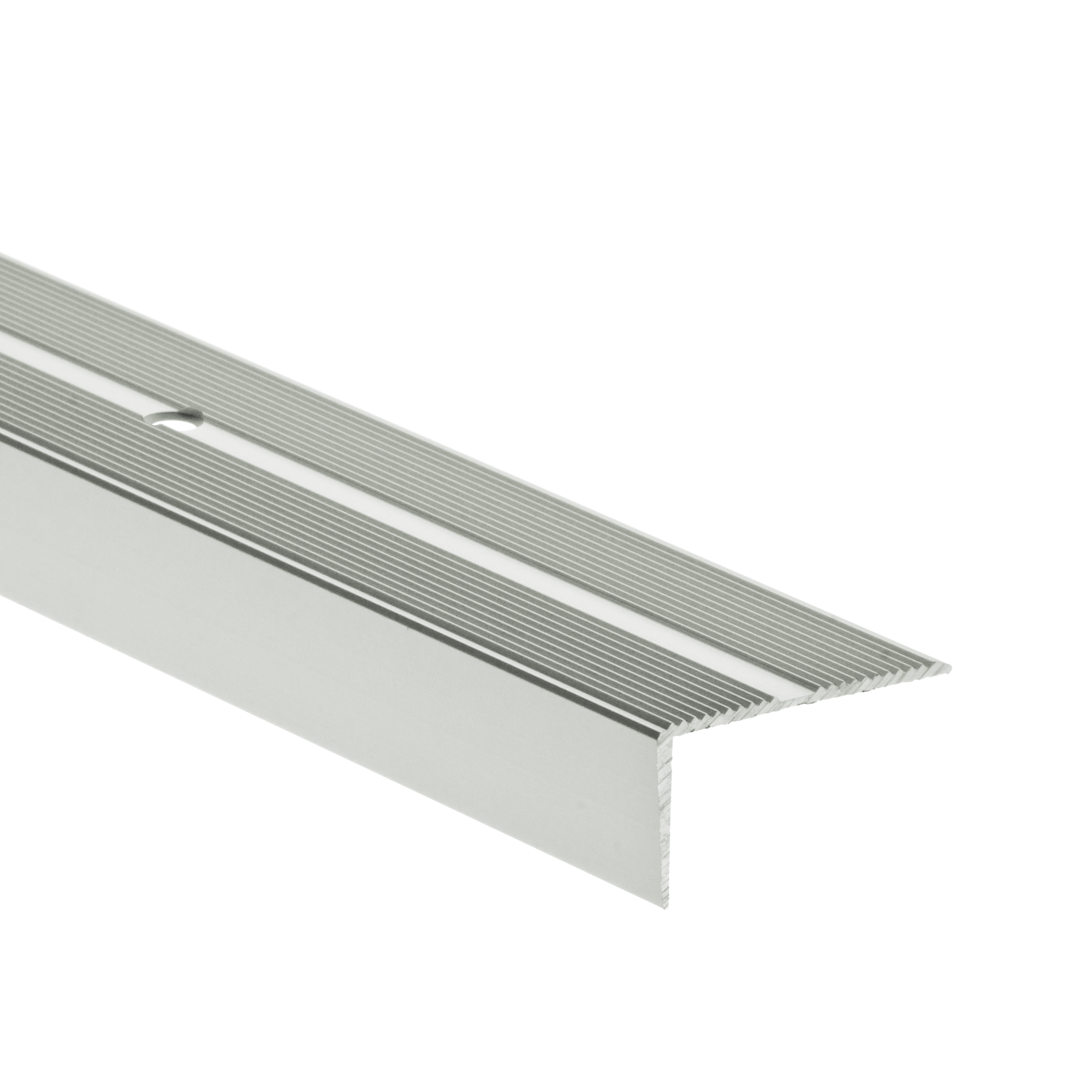 Profil schodowy ryflowany srebrny aluminium anoda 42 mm x 100 cm