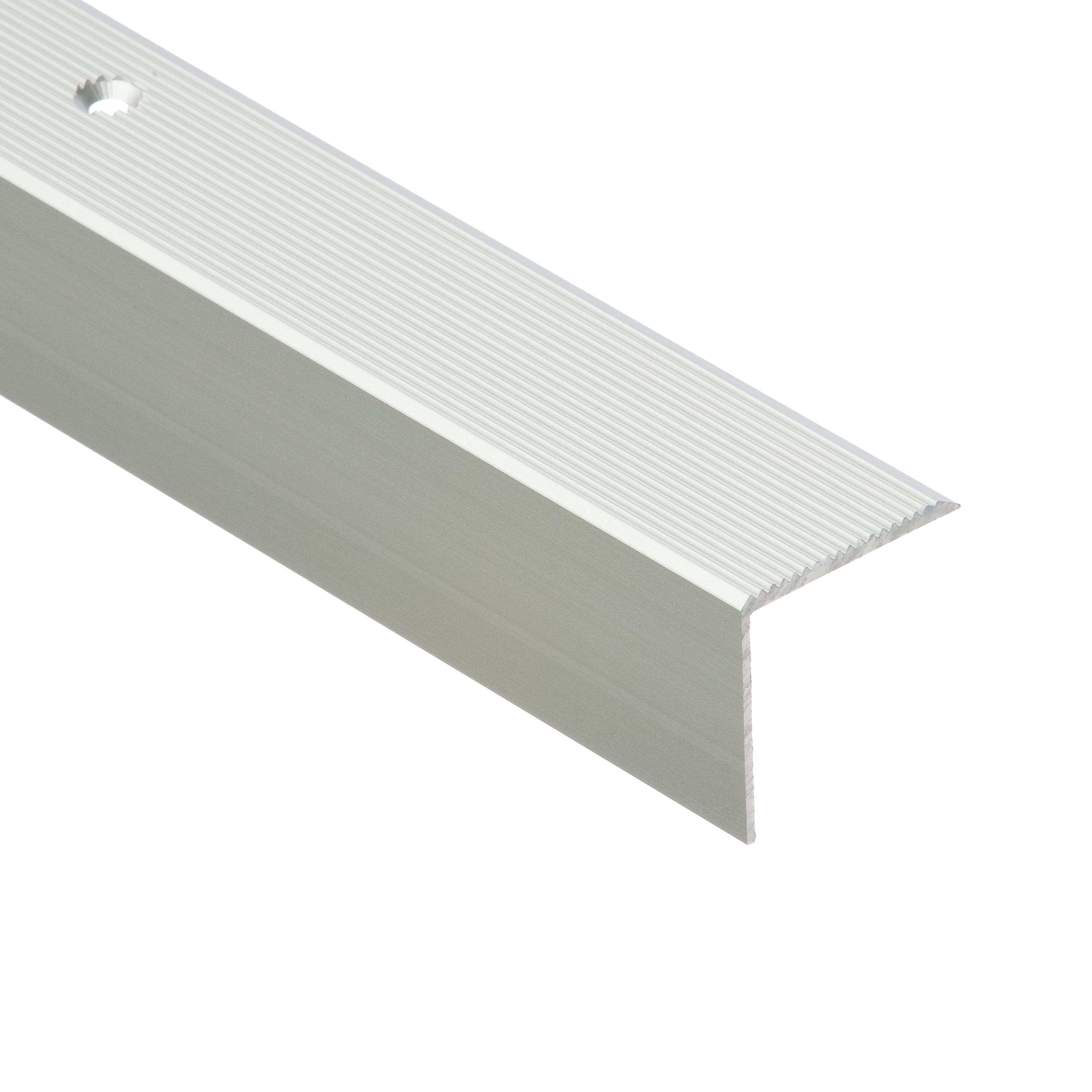 Profil schodowy ryflowany srebrny aluminium anoda 30 mm x 200 cm