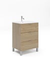 Mueble de baño Lain roble claro 80x44.6 cm (lavabo no incluido)