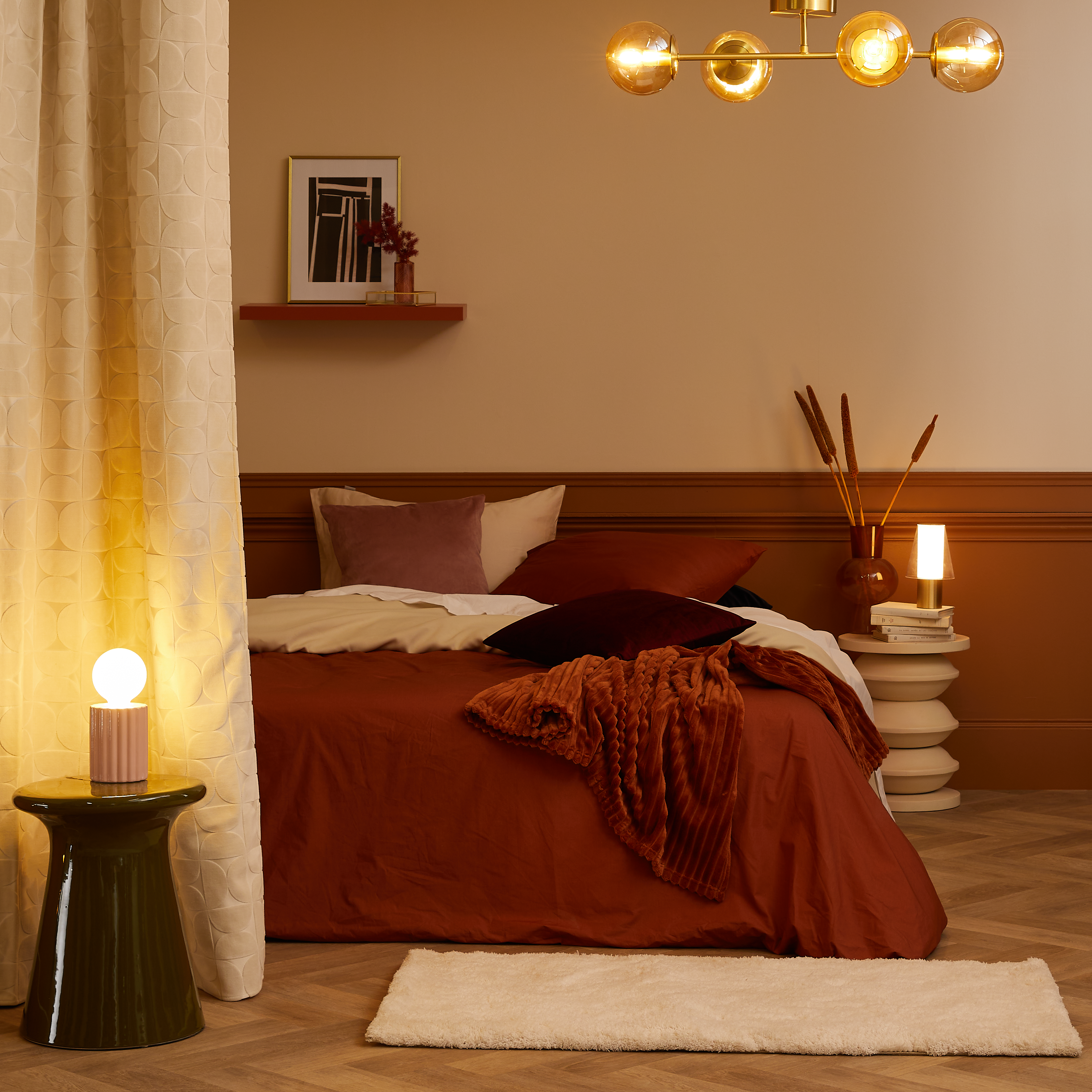 Lampa wisząca Callas bursztyn 4 x E14 Inspire - 5