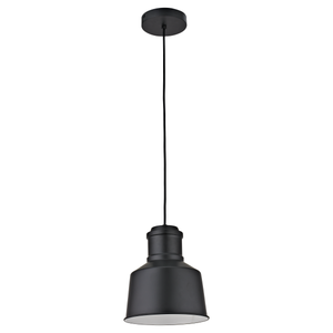 Suspension Ezio, fer, noir, Diam.22 cm INSPIRE, E27