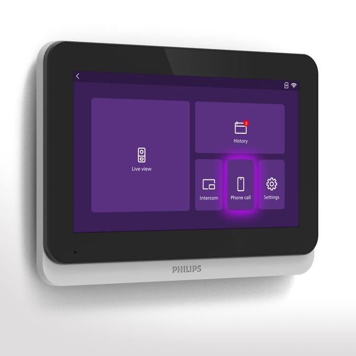 Sur l'écran du moniteur, dans le menu, un pictogramme représentant un smartphone permet d'alerter les utilisateurs de l'application qui reçoivent directement un appel. D'un simple appui sur la touche tactile, enfants et seniors par exemple peuvent vous prévenir en cas de besoin, peu importe où vous vous trouvez.								